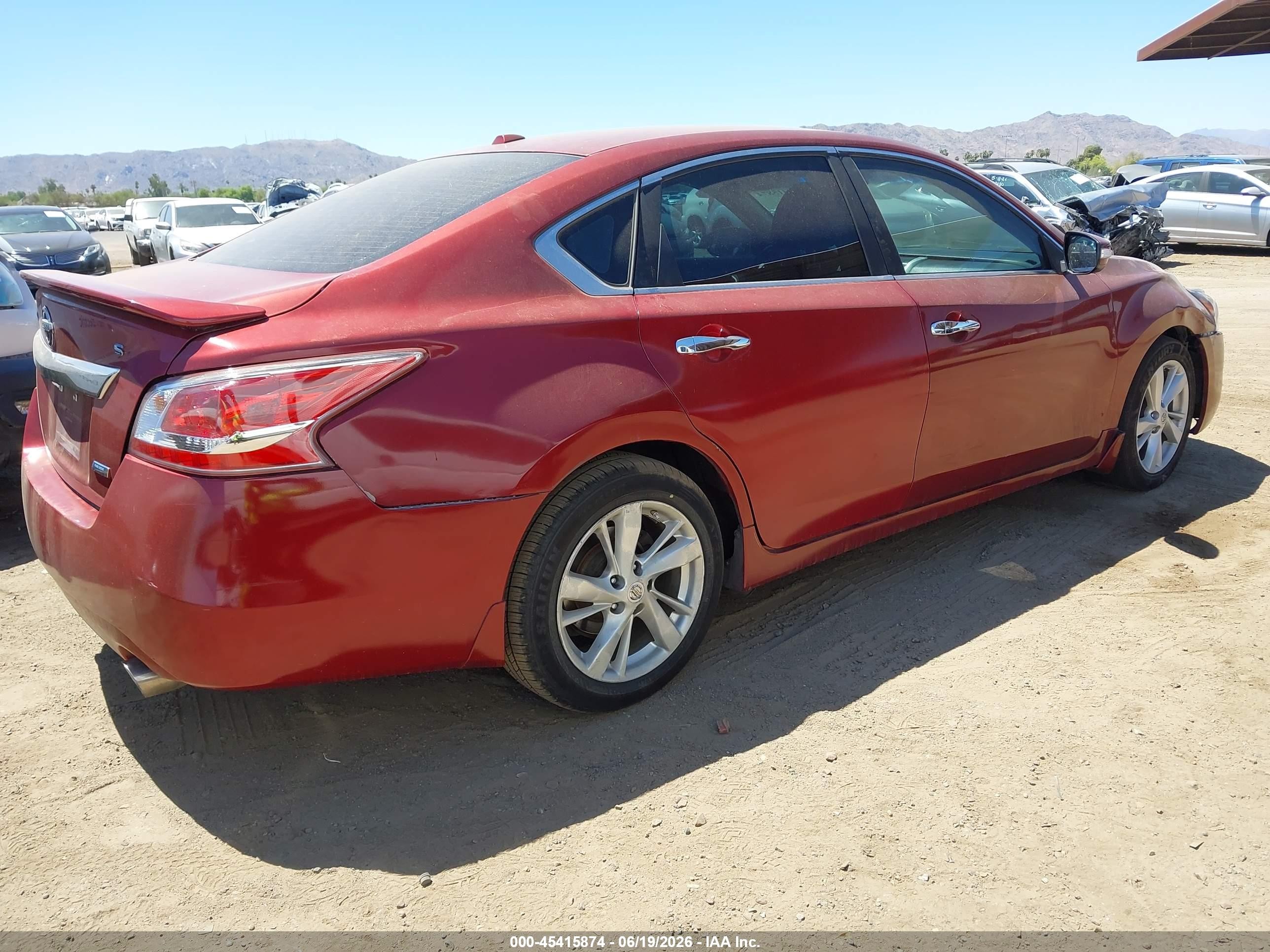 2013 Nissan Altima 2.5 Sv Maroon vin: 1N4AL3AP7DN547483