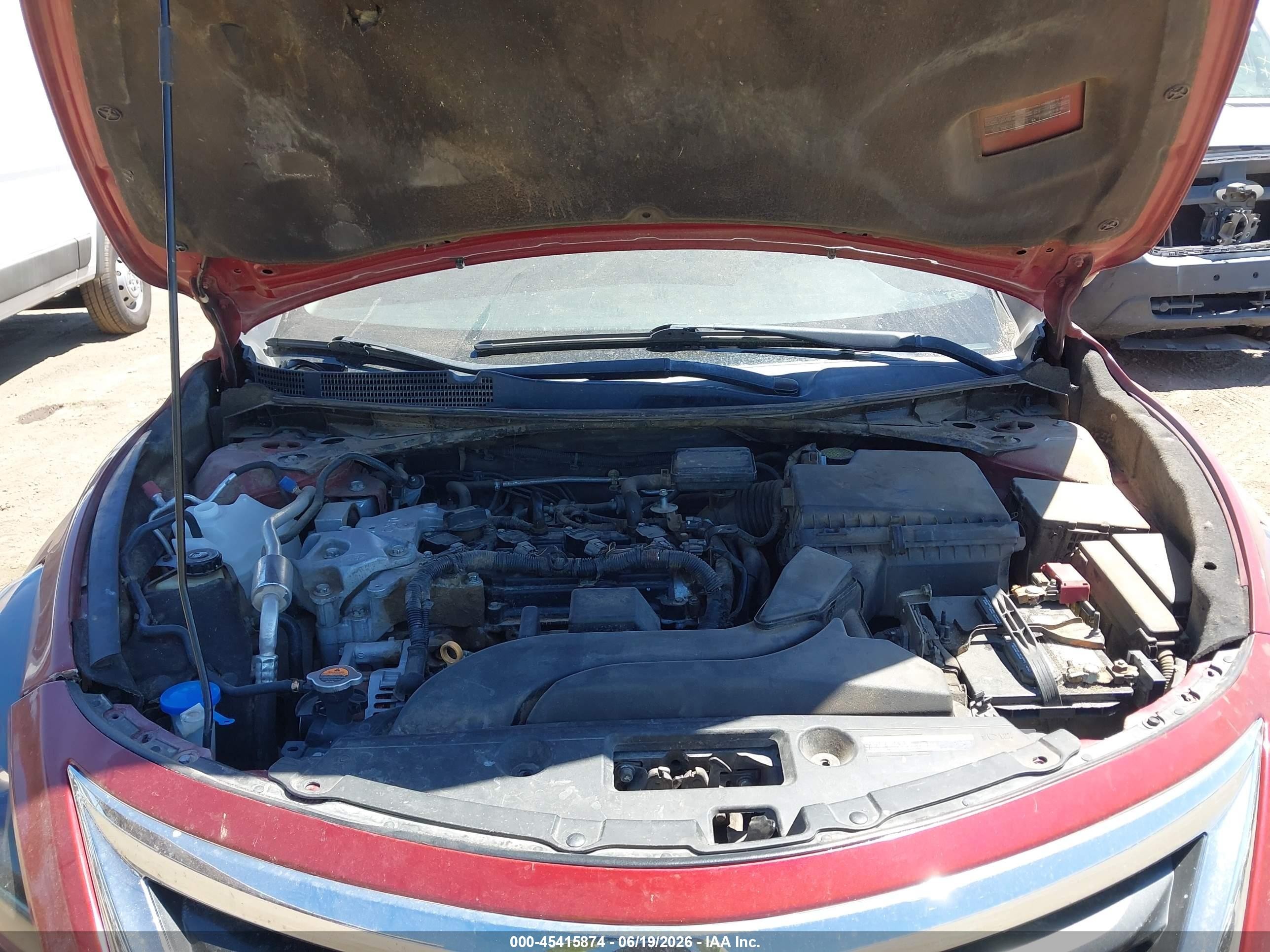 2013 Nissan Altima 2.5 Sv Maroon vin: 1N4AL3AP7DN547483