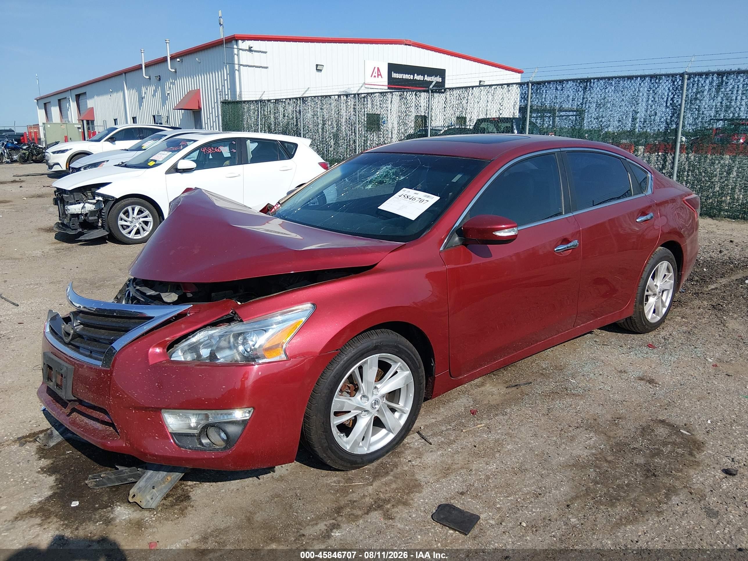2013 Nissan Altima 2.5 Sl Red vin: 1N4AL3AP7DN547712