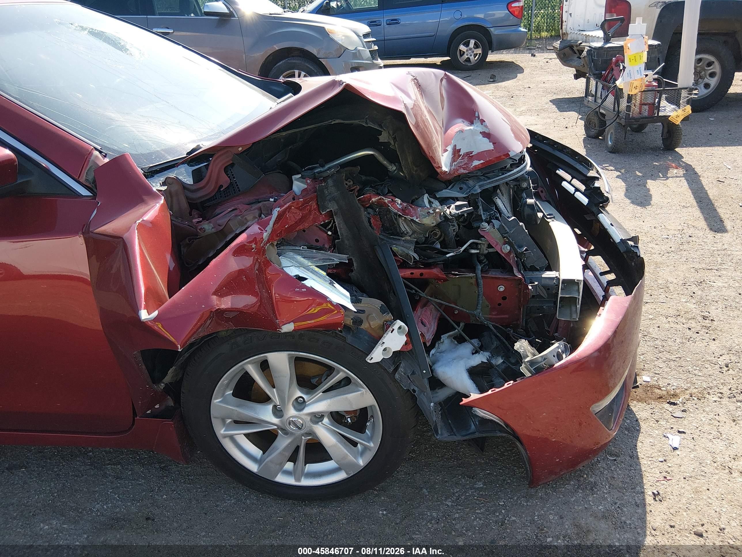 2013 Nissan Altima 2.5 Sl Red vin: 1N4AL3AP7DN547712