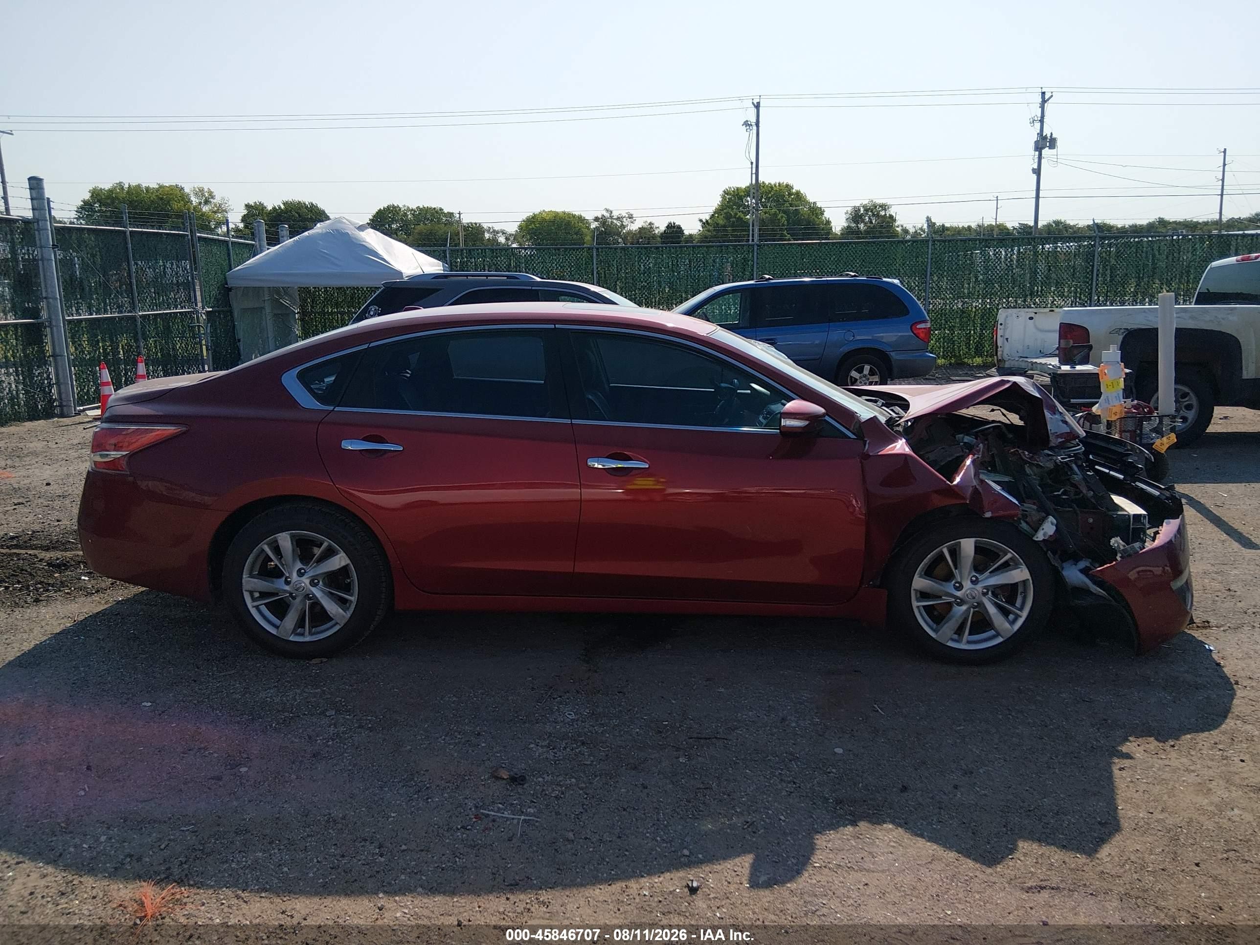 2013 Nissan Altima 2.5 Sl Red vin: 1N4AL3AP7DN547712