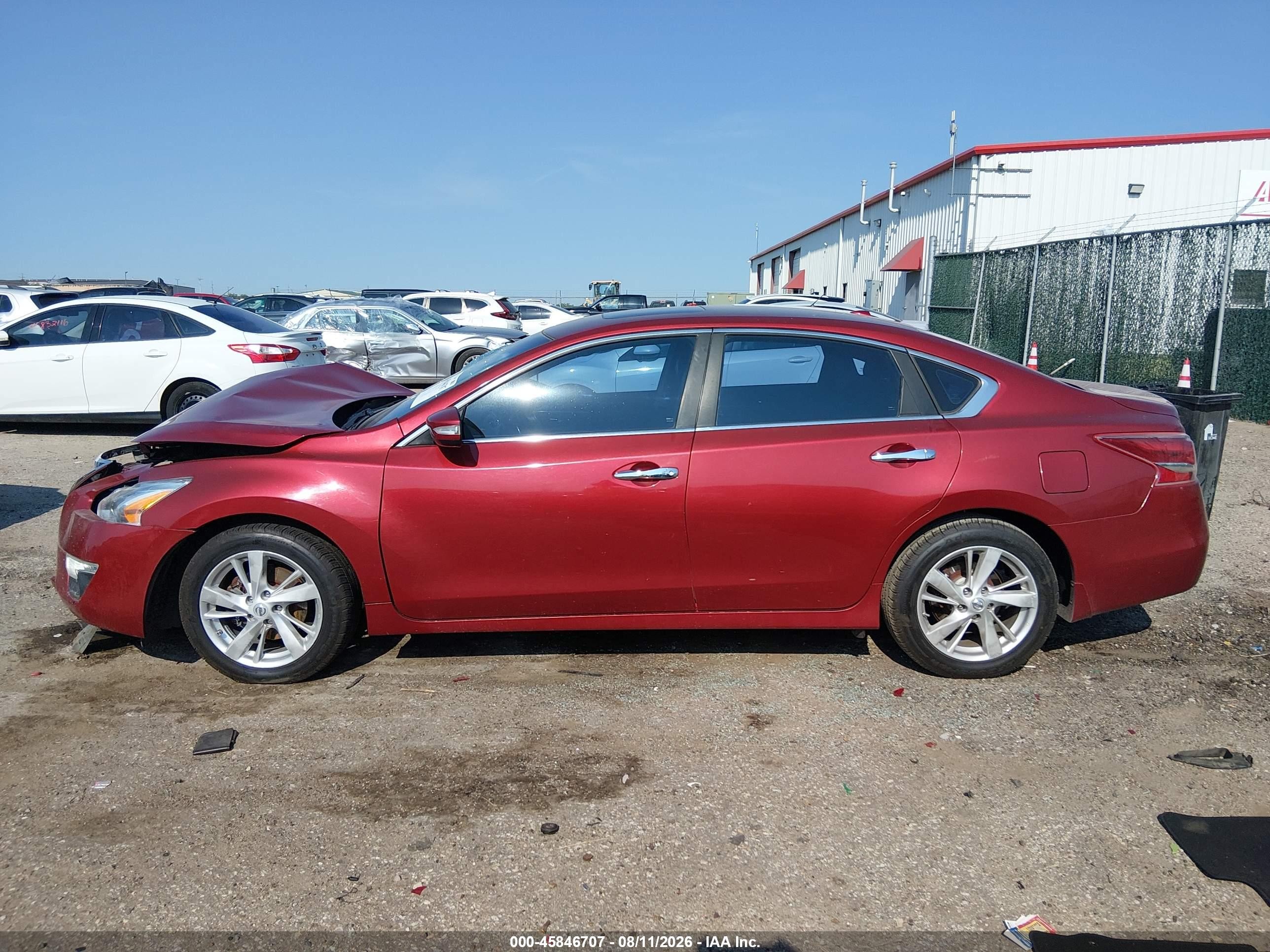2013 Nissan Altima 2.5 Sl Red vin: 1N4AL3AP7DN547712