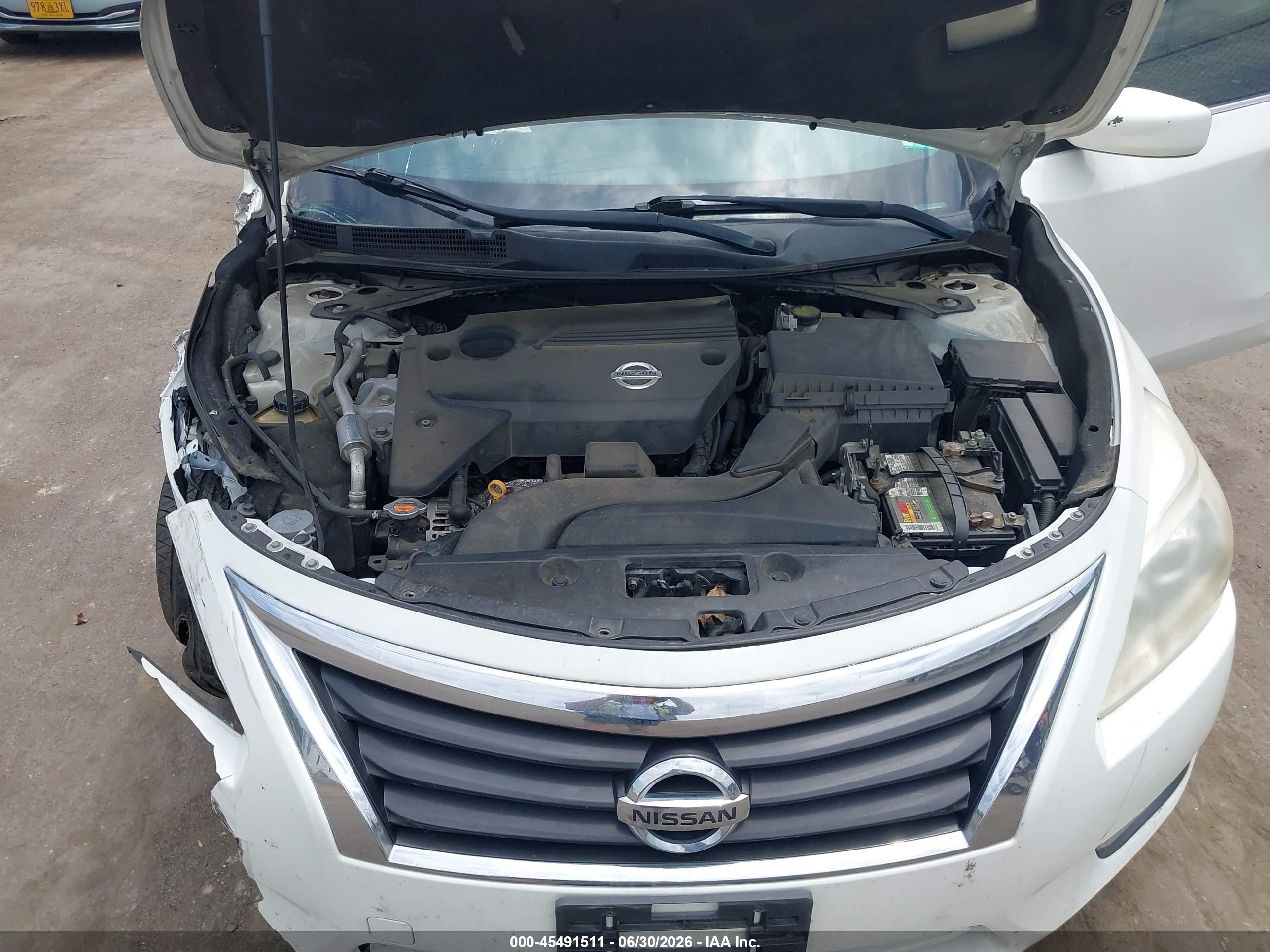 2013 Nissan Altima 2.5 S White vin: 1N4AL3AP7DN547757