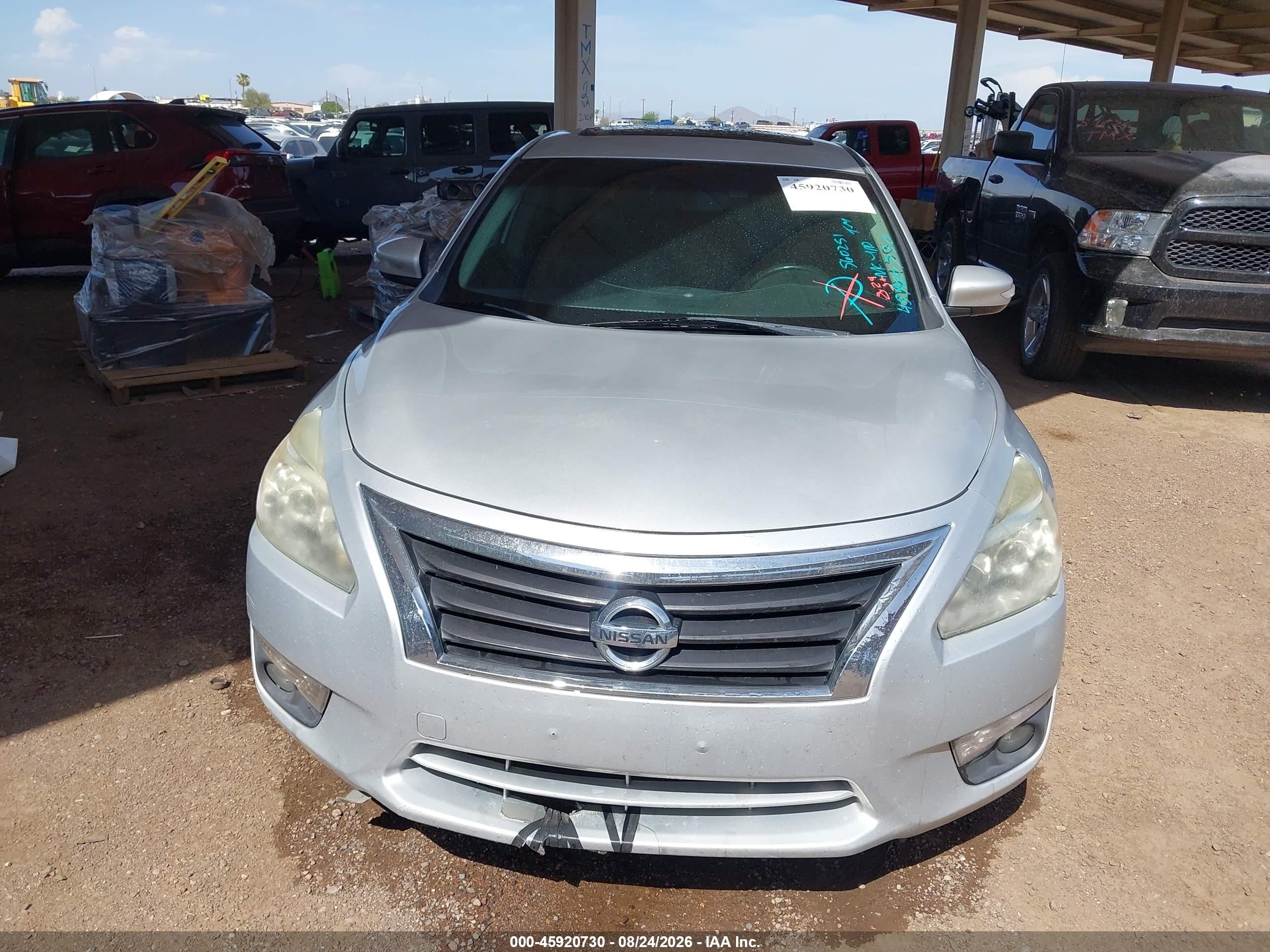 2013 Nissan Altima 2.5 Sl Gray vin: 1N4AL3AP7DN560251