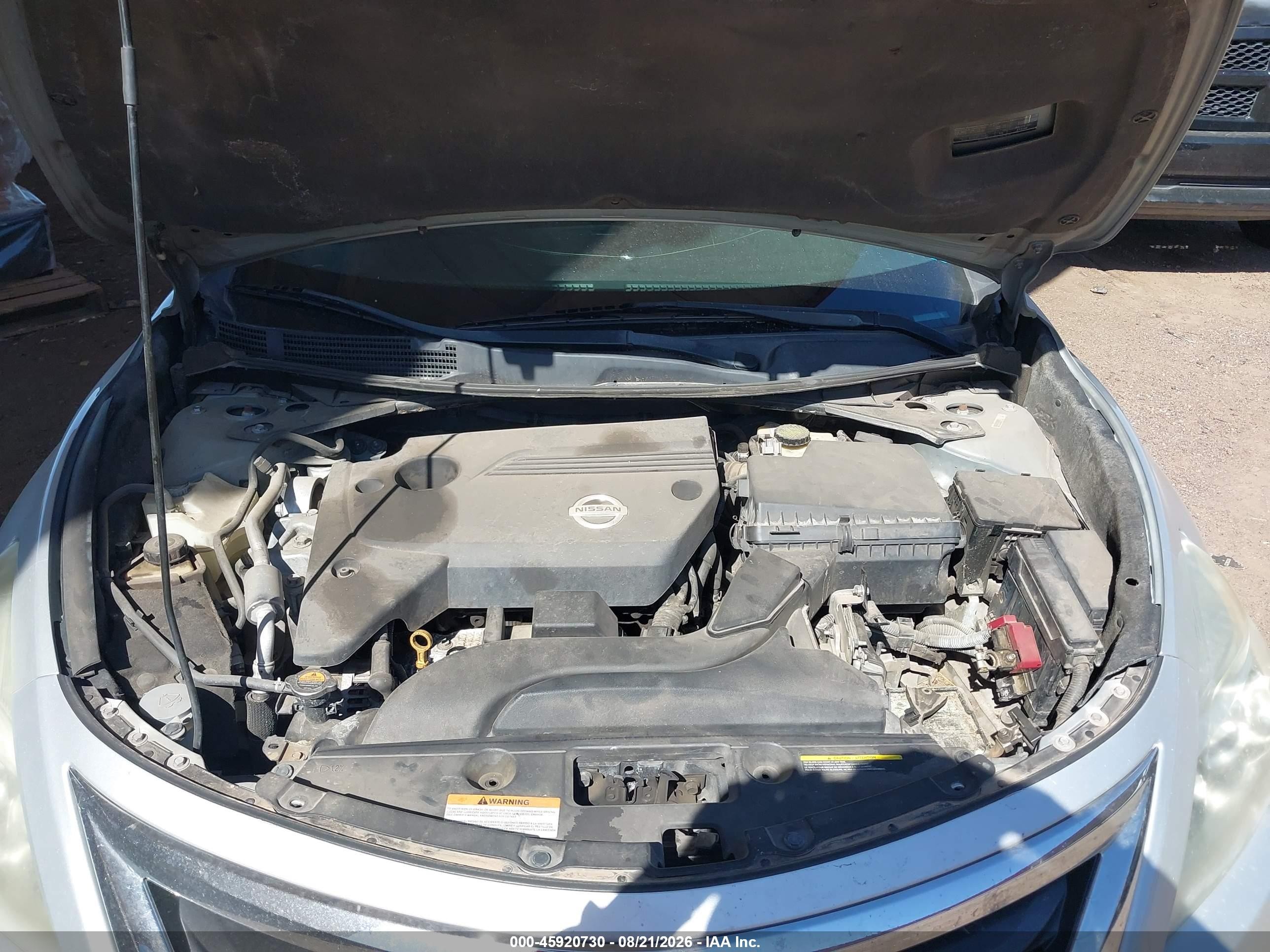 2013 Nissan Altima 2.5 Sl Gray vin: 1N4AL3AP7DN560251
