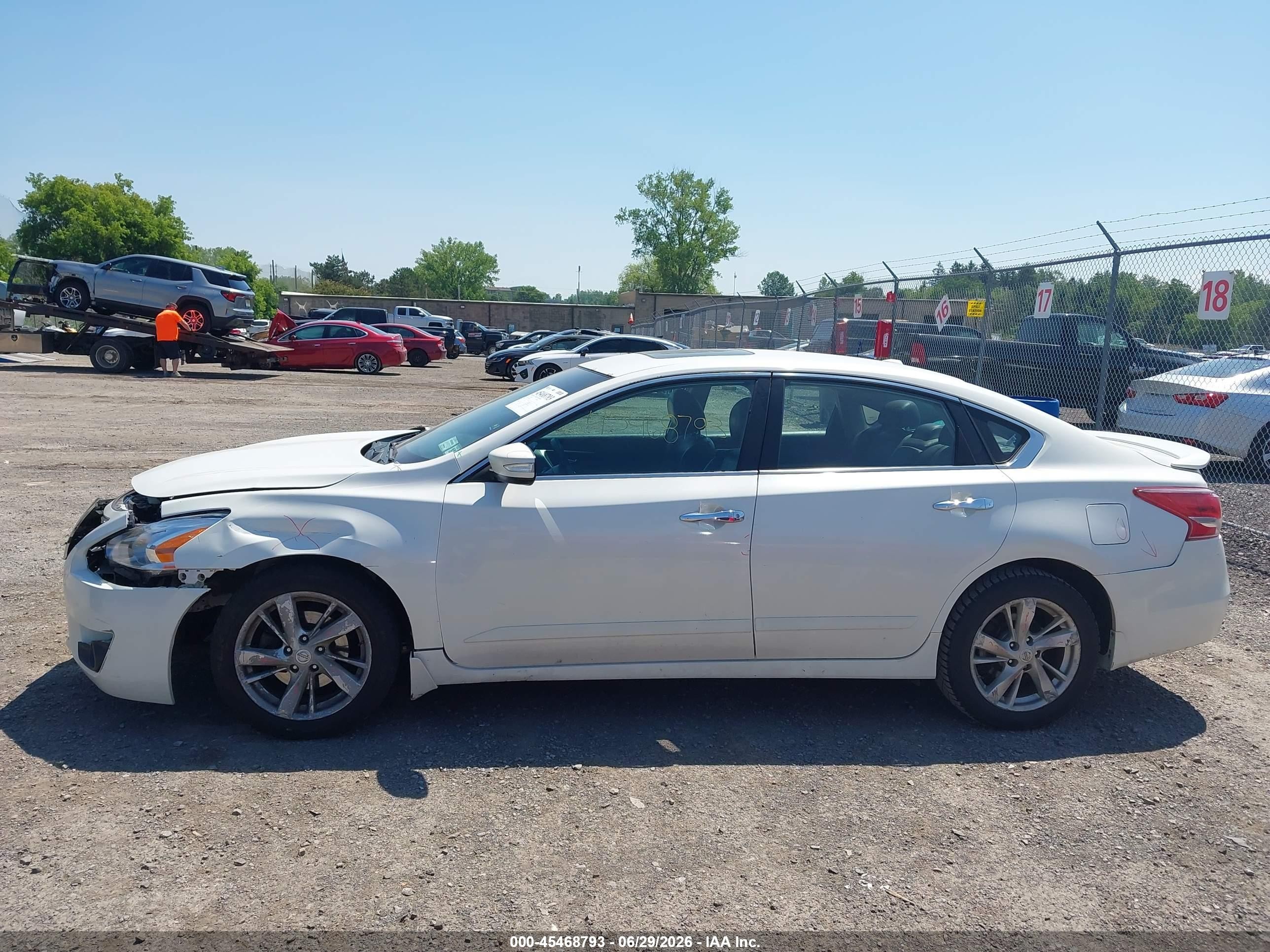 2013 Nissan Altima 2.5 Sl White vin: 1N4AL3AP7DN569371