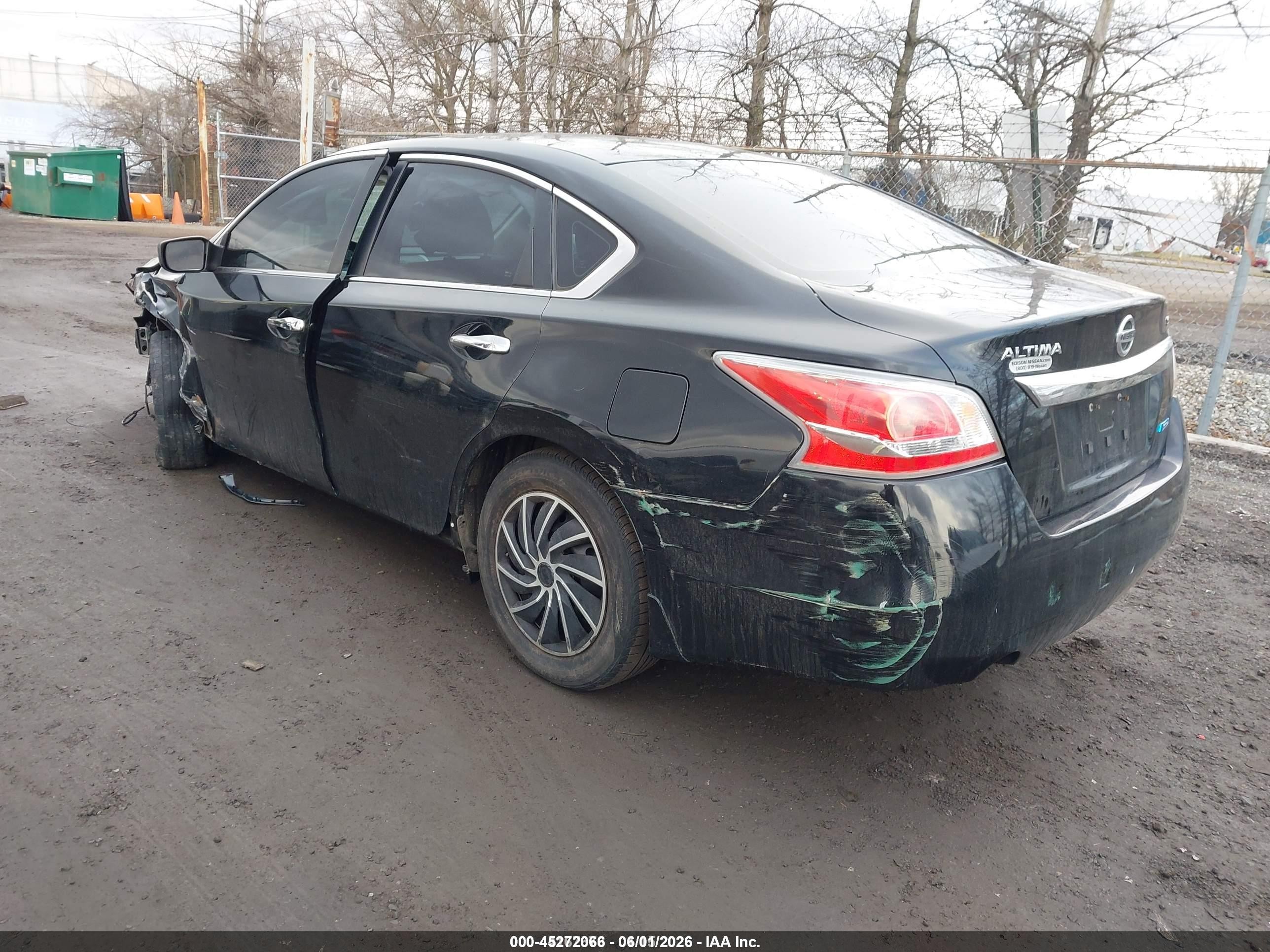 2013 Nissan Altima 2.5 S Black vin: 1N4AL3AP7DN576174