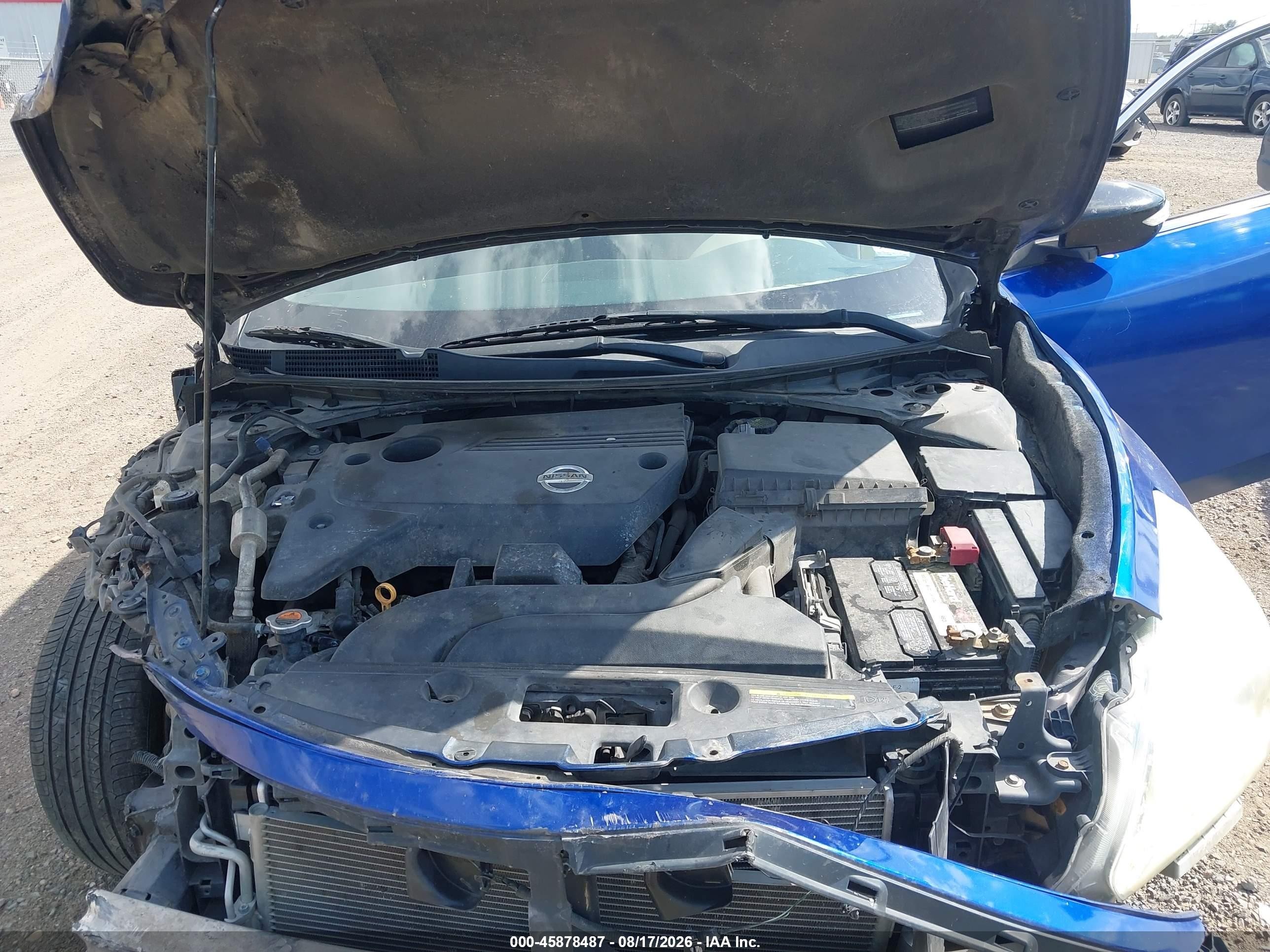 2014 Nissan Altima 2.5 Sv Blue vin: 1N4AL3AP7EC135934