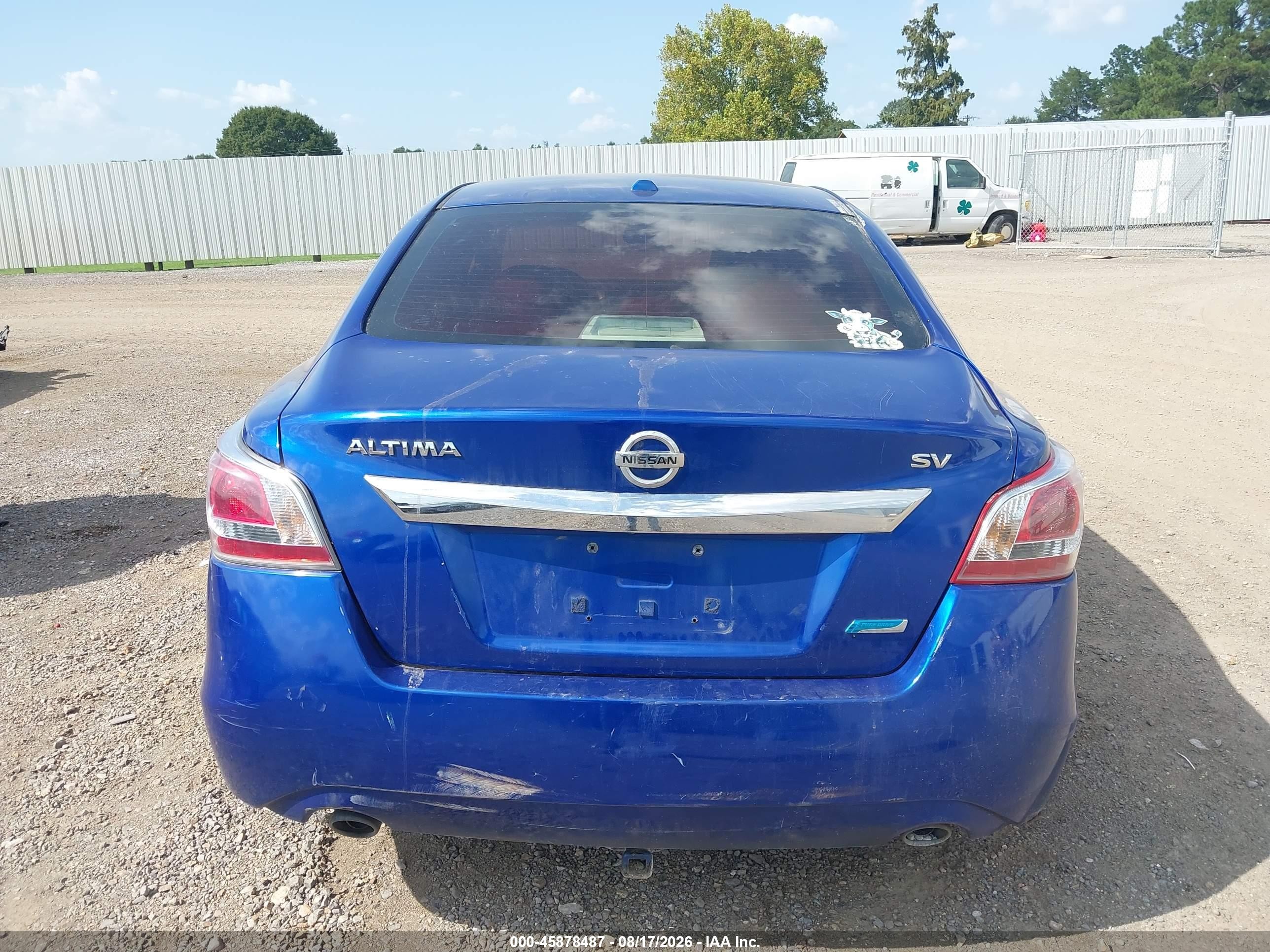 2014 Nissan Altima 2.5 Sv Blue vin: 1N4AL3AP7EC135934