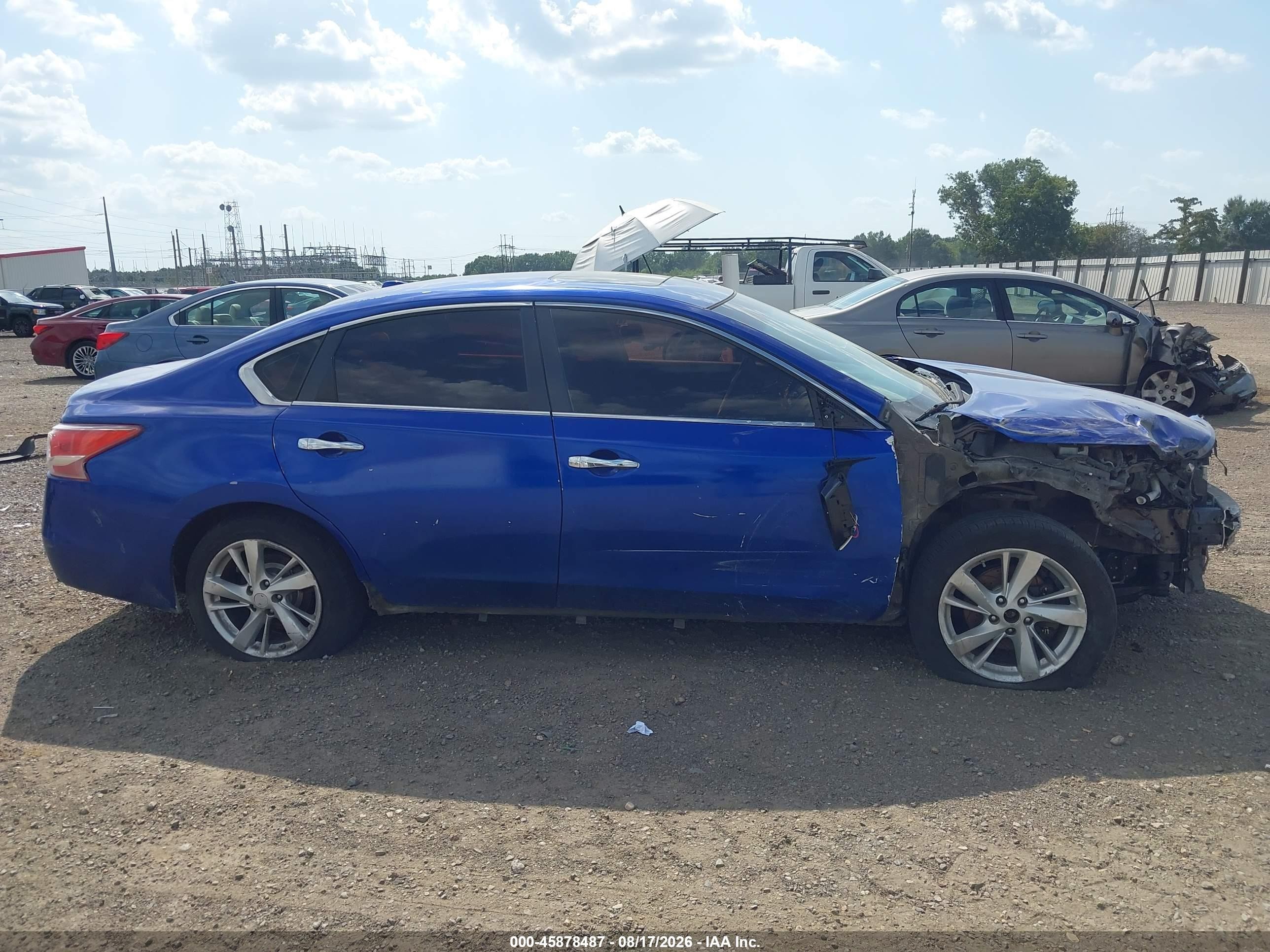 2014 Nissan Altima 2.5 Sv Blue vin: 1N4AL3AP7EC135934