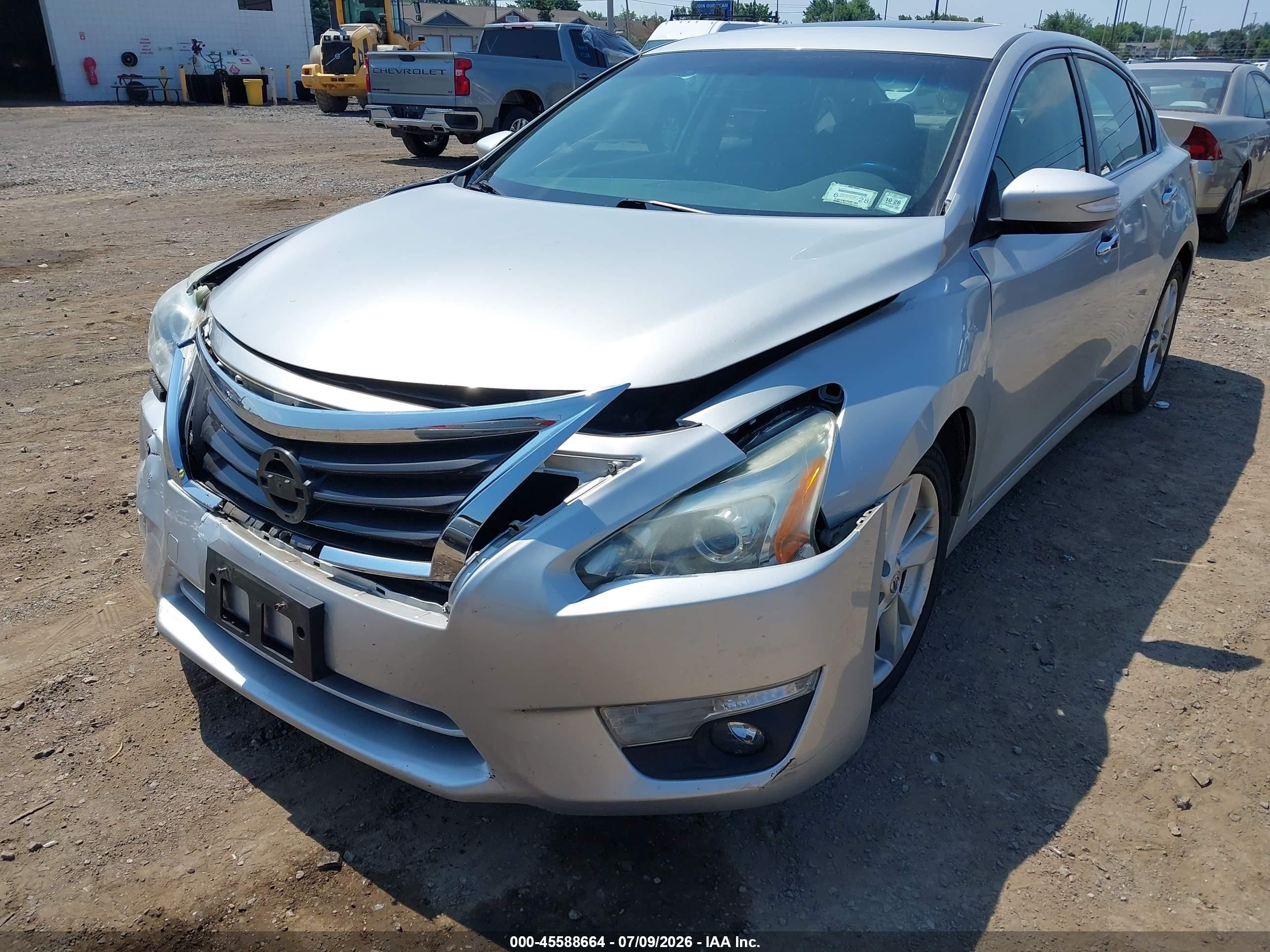 2014 Nissan Altima 2.5 Sv Silver vin: 1N4AL3AP7EC152927