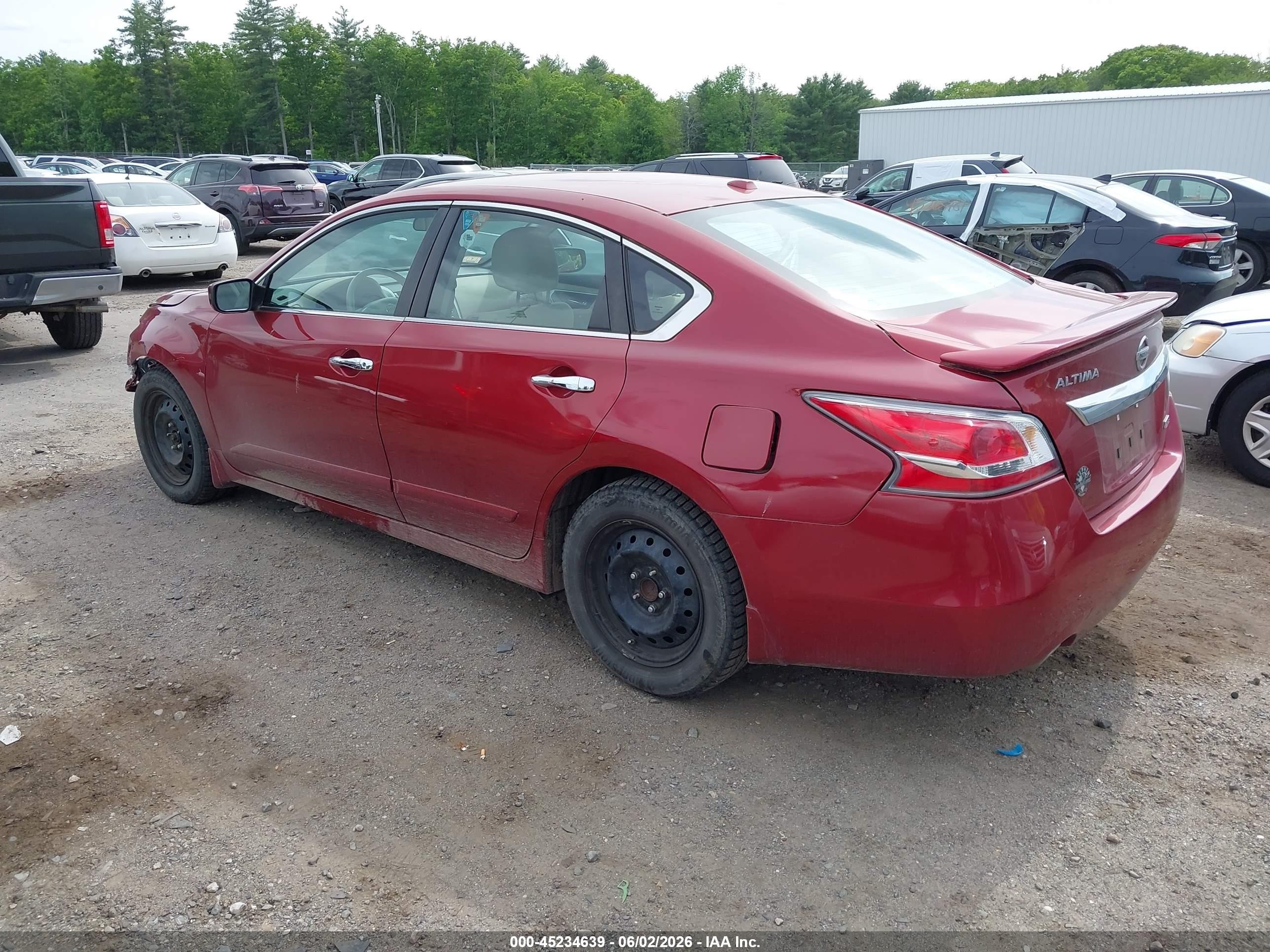 2014 Nissan Altima 2.5 S Красный vin: 1N4AL3AP7EC154029