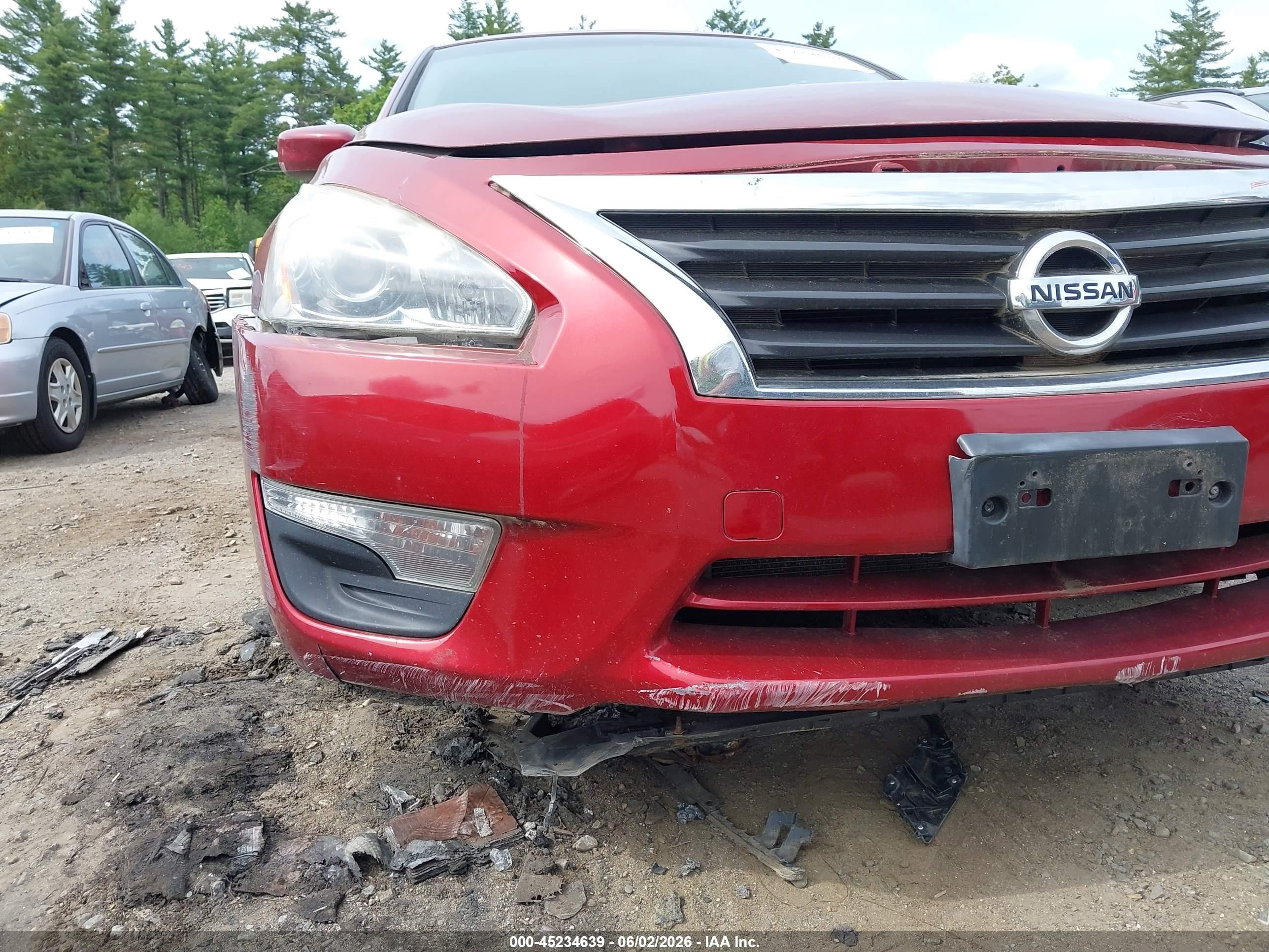2014 Nissan Altima 2.5 S Красный vin: 1N4AL3AP7EC154029