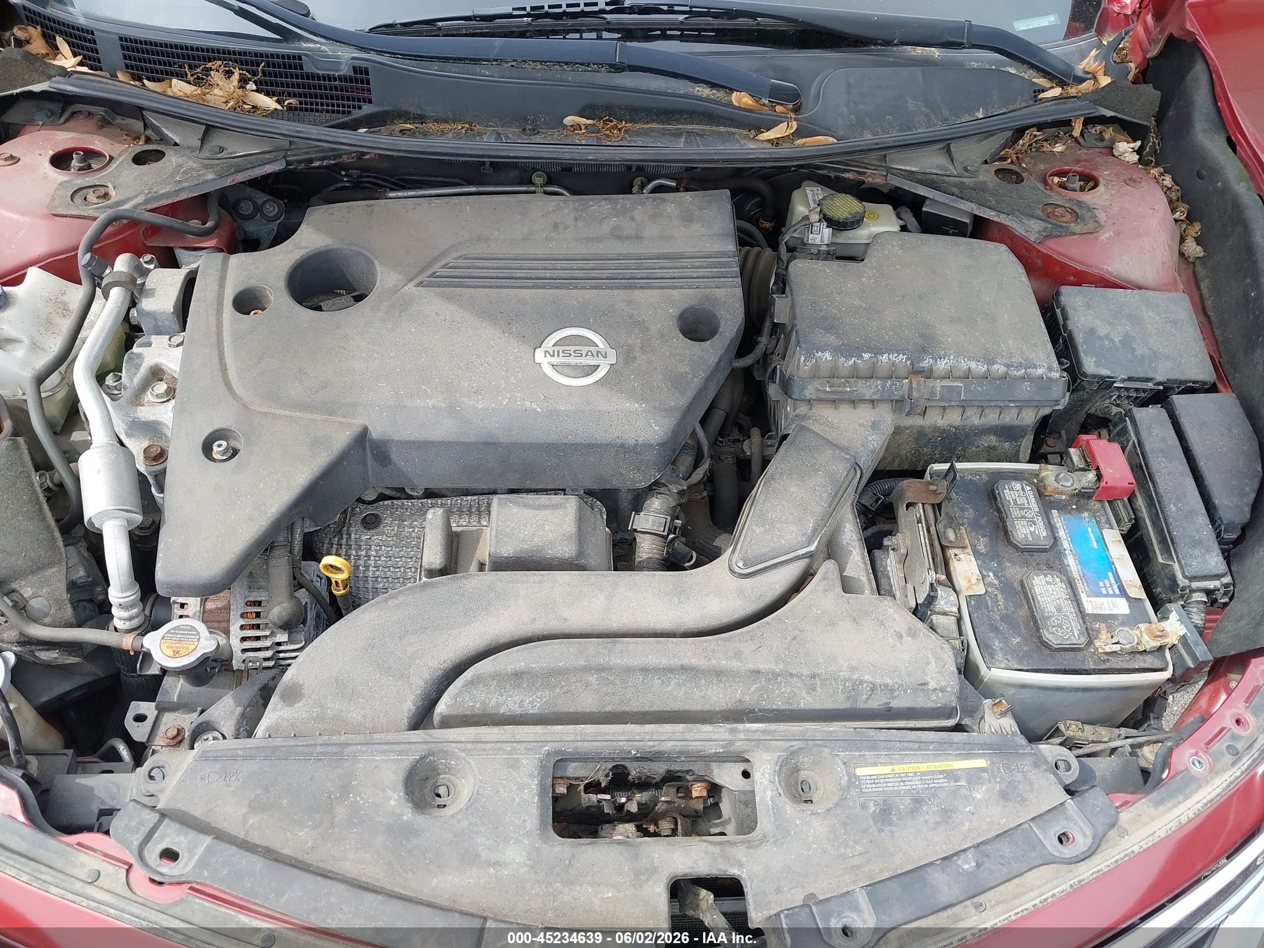 2014 Nissan Altima 2.5 S Красный vin: 1N4AL3AP7EC154029