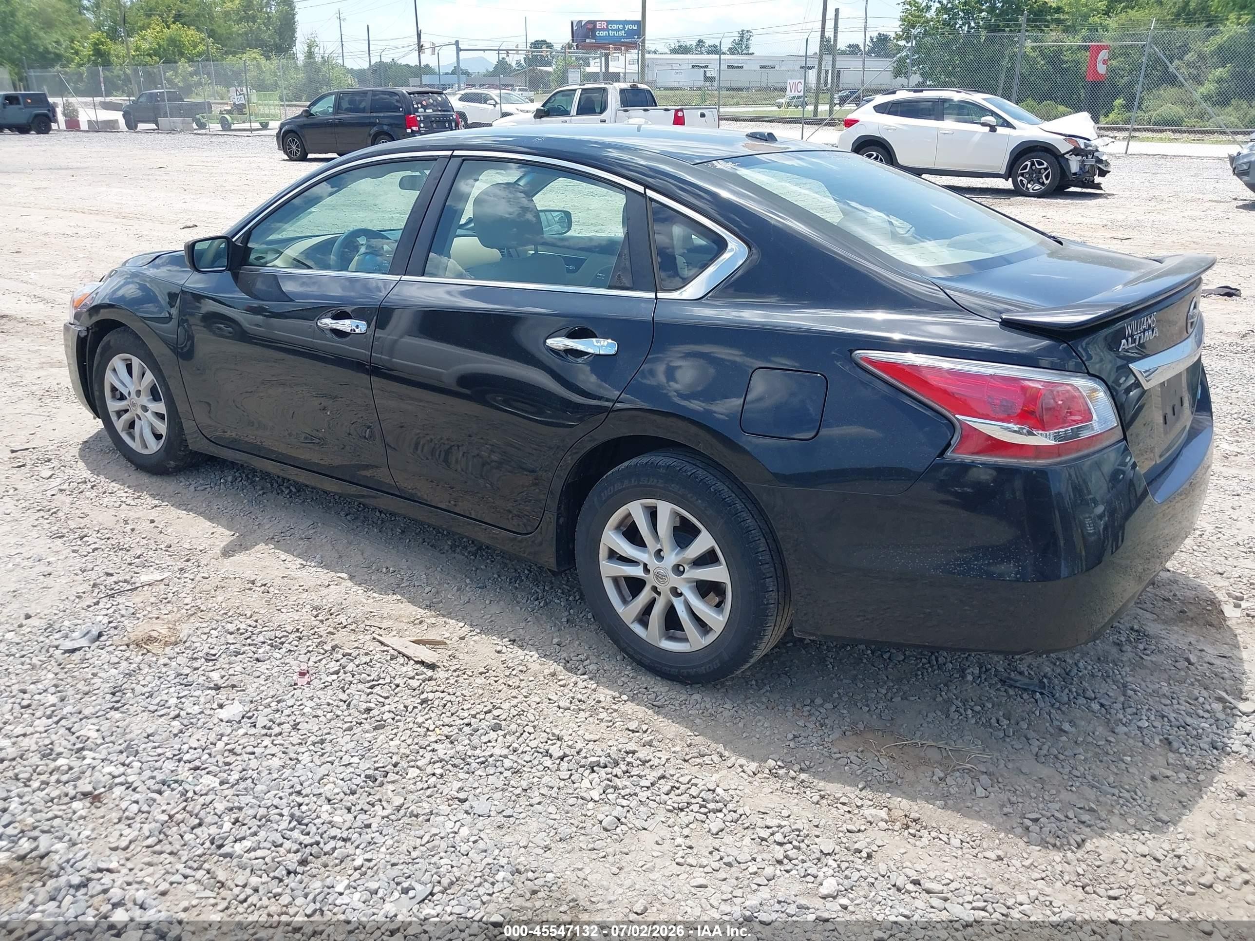 2014 Nissan Altima 2.5 S Black vin: 1N4AL3AP7EC159313