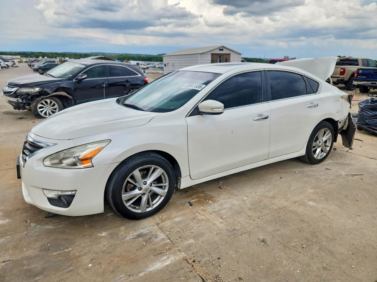 2014 Nissan Altima 2.5 Sl White vin: 1N4AL3AP7EC177438