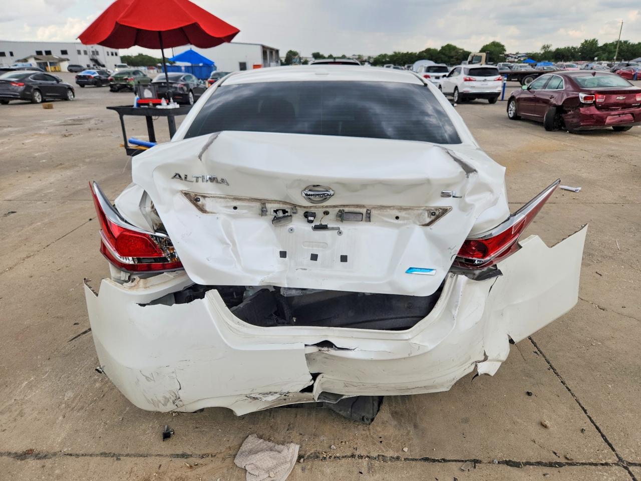 2014 Nissan Altima 2.5 Sl White vin: 1N4AL3AP7EC177438