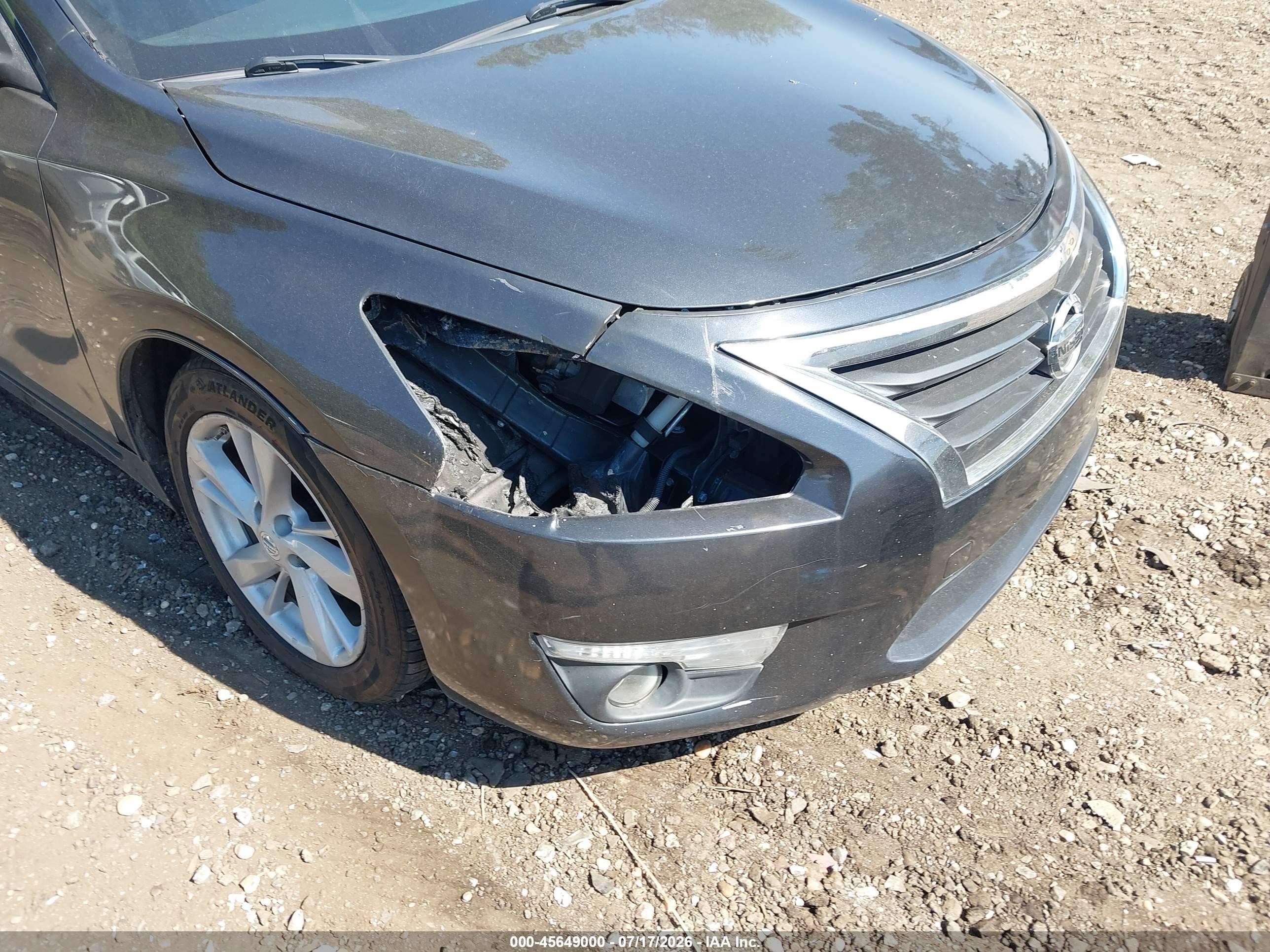 2014 Nissan Altima 2.5 Sl Gray vin: 1N4AL3AP7EC188598
