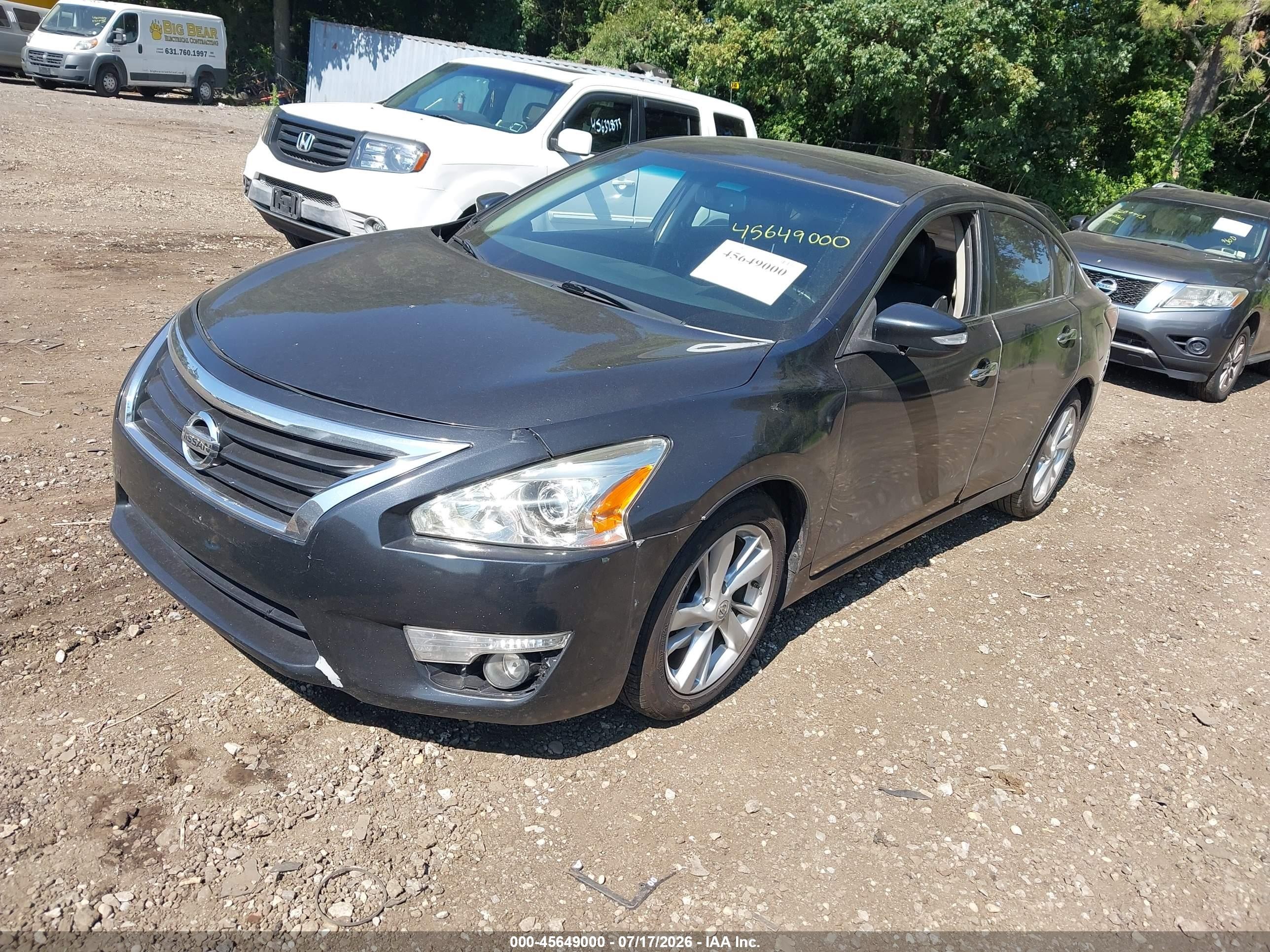 2014 Nissan Altima 2.5 Sl Gray vin: 1N4AL3AP7EC188598