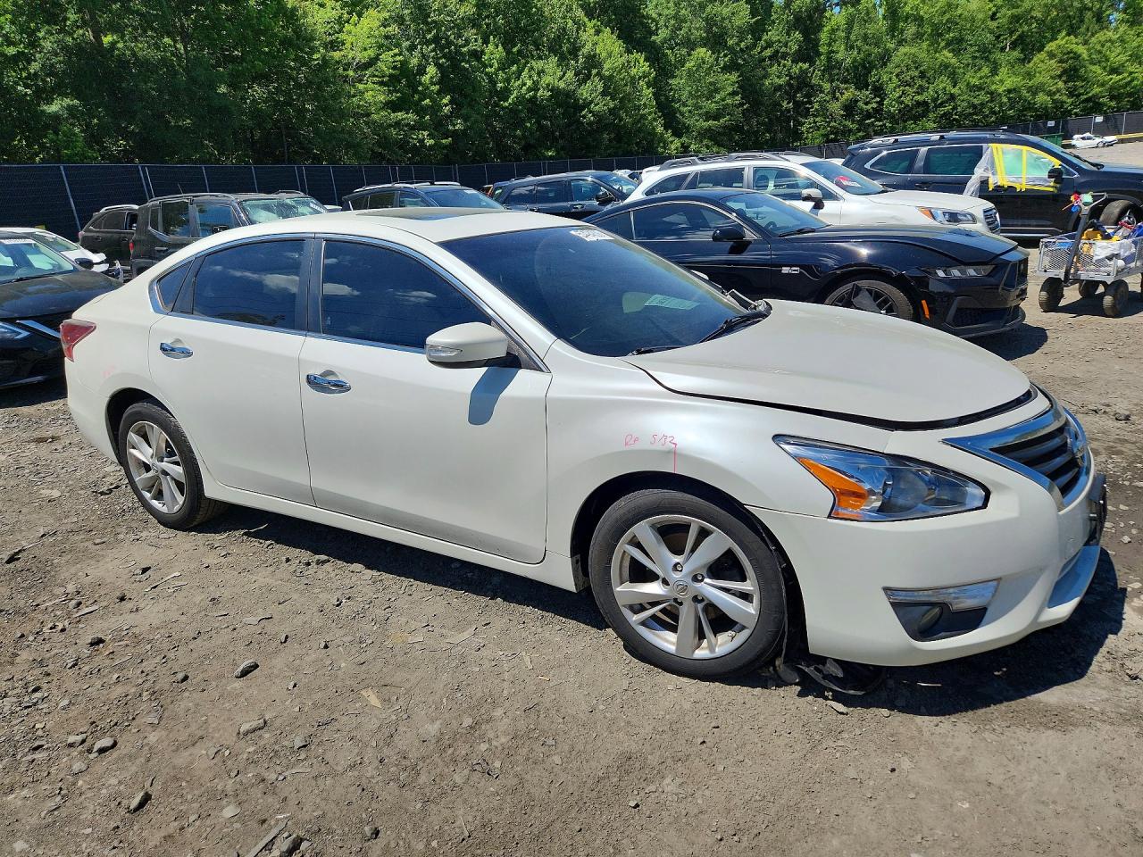 2014 Nissan Altima 2.5 Sl White vin: 1N4AL3AP7EC280472