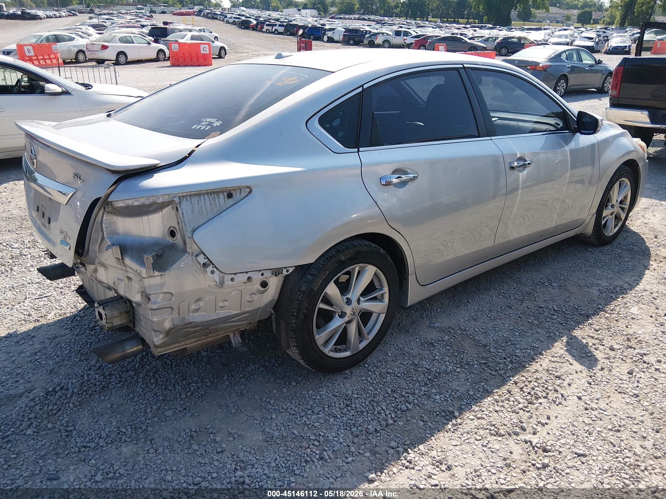 2014 Nissan Altima 2.5 Sl Silver vin: 1N4AL3AP7EC318380