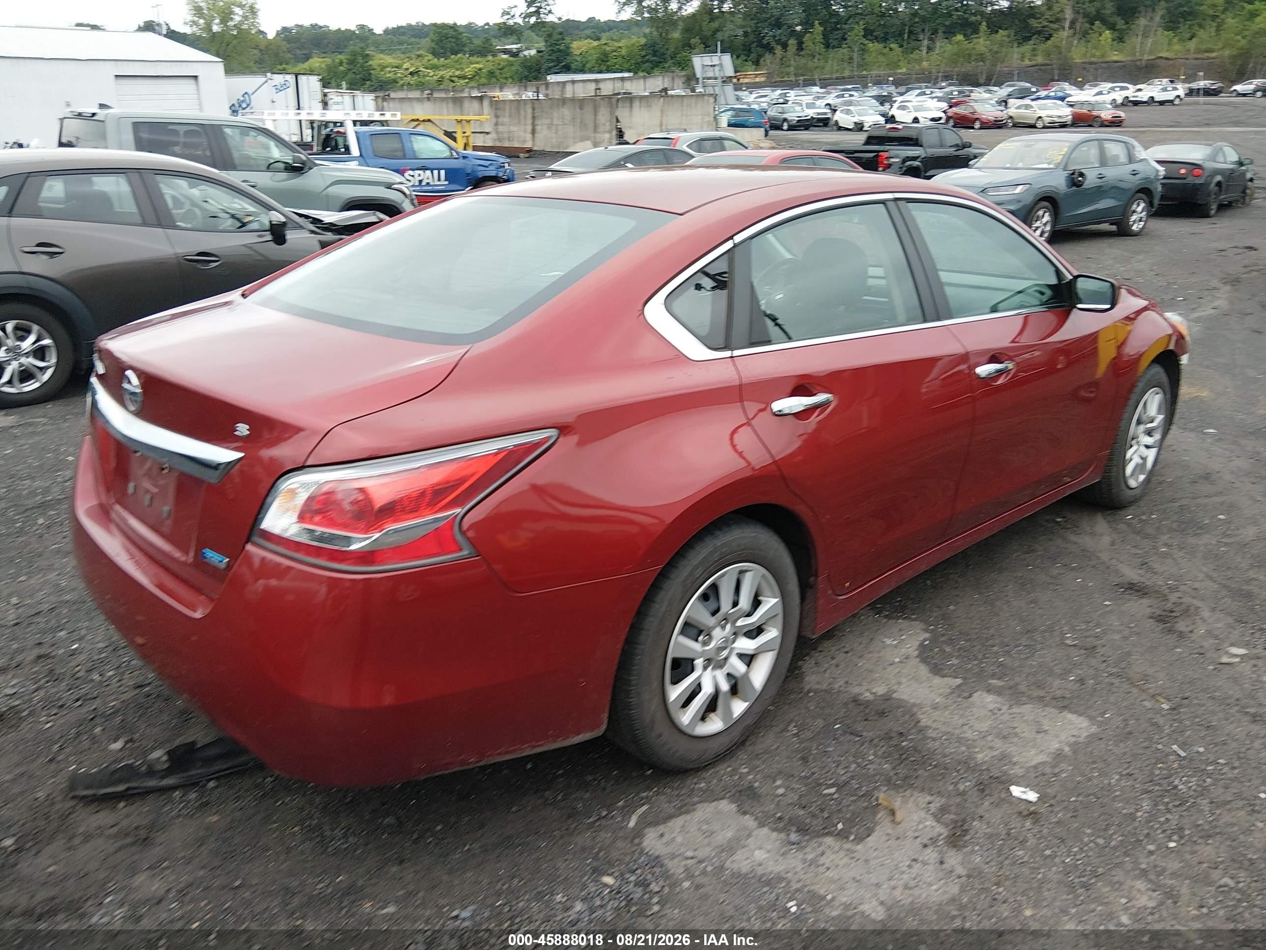 2014 Nissan Altima 2.5 S Red vin: 1N4AL3AP7EC324275