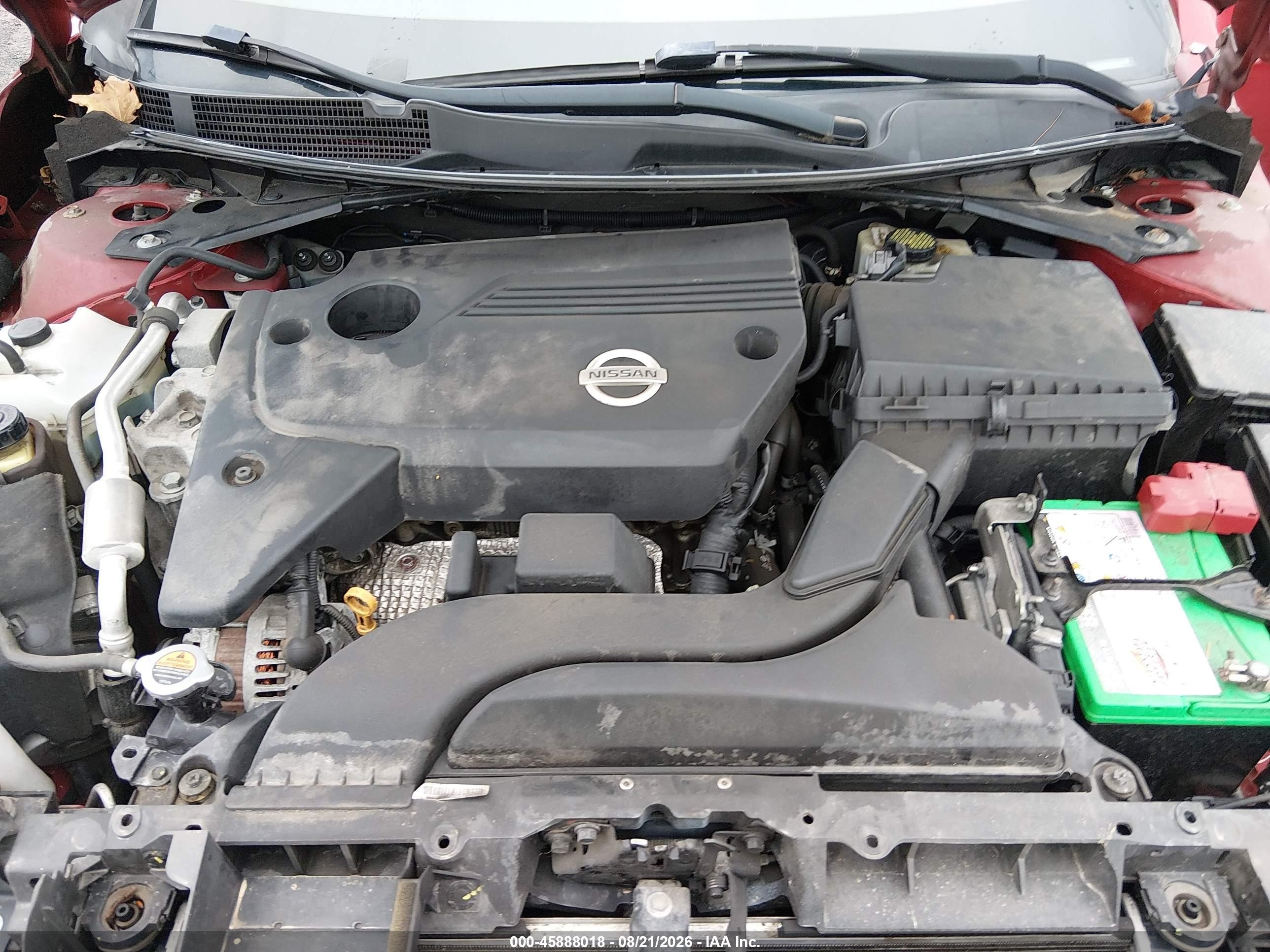 2014 Nissan Altima 2.5 S Red vin: 1N4AL3AP7EC324275