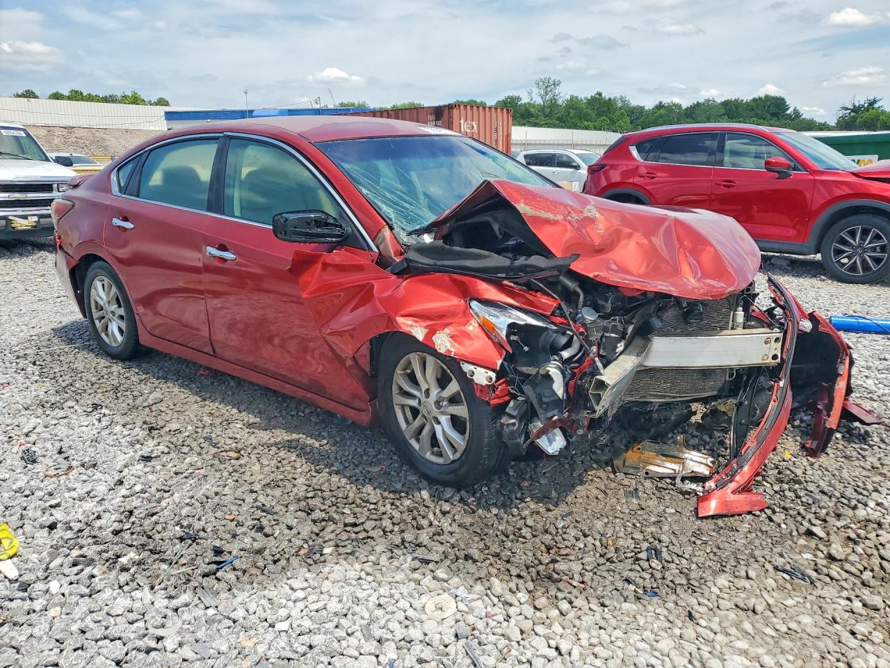 2014 Nissan Altima 2.5 S Red vin: 1N4AL3AP7EC326415