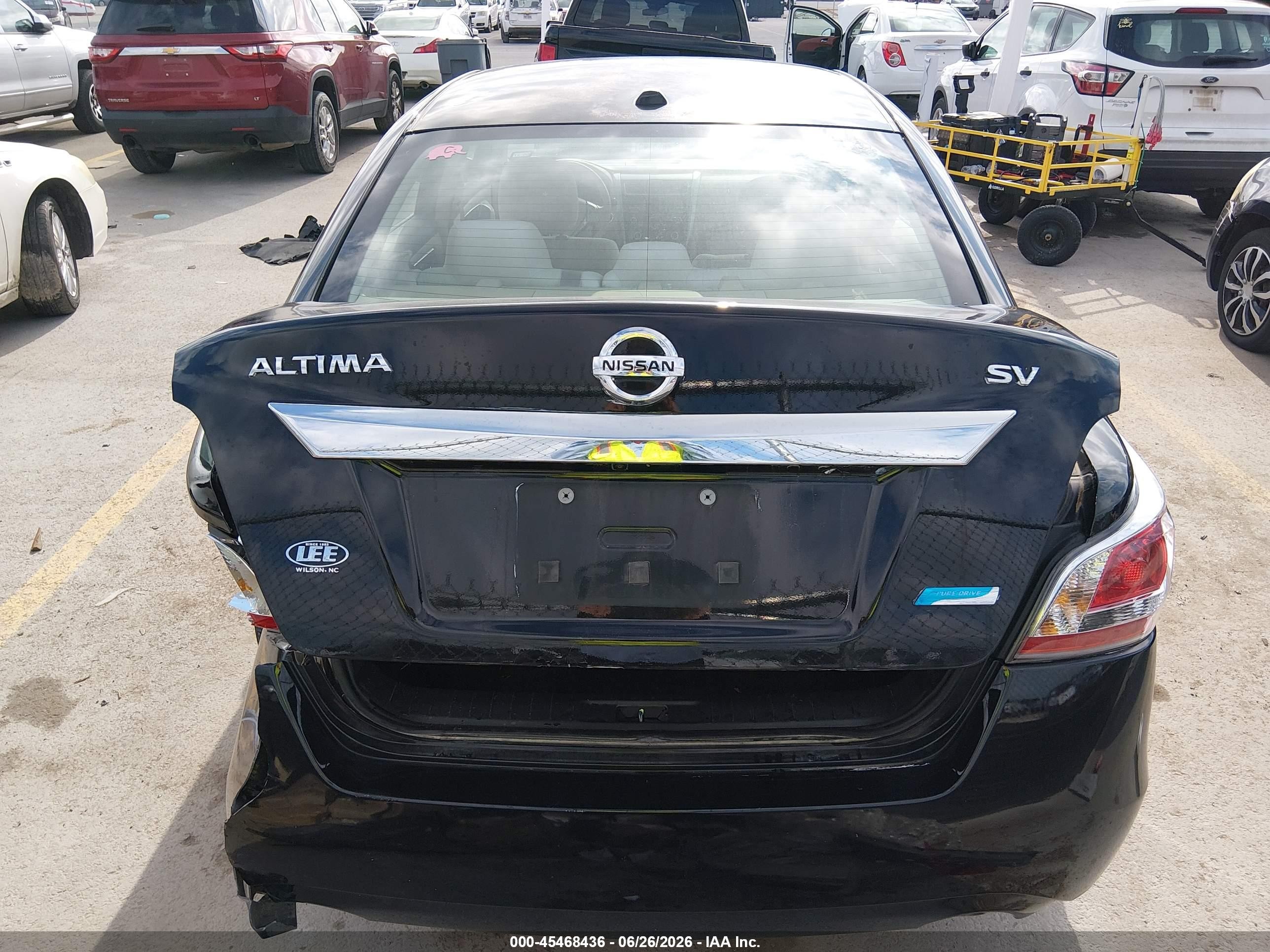 2014 Nissan Altima 2.5 Sv Black vin: 1N4AL3AP7EC405583