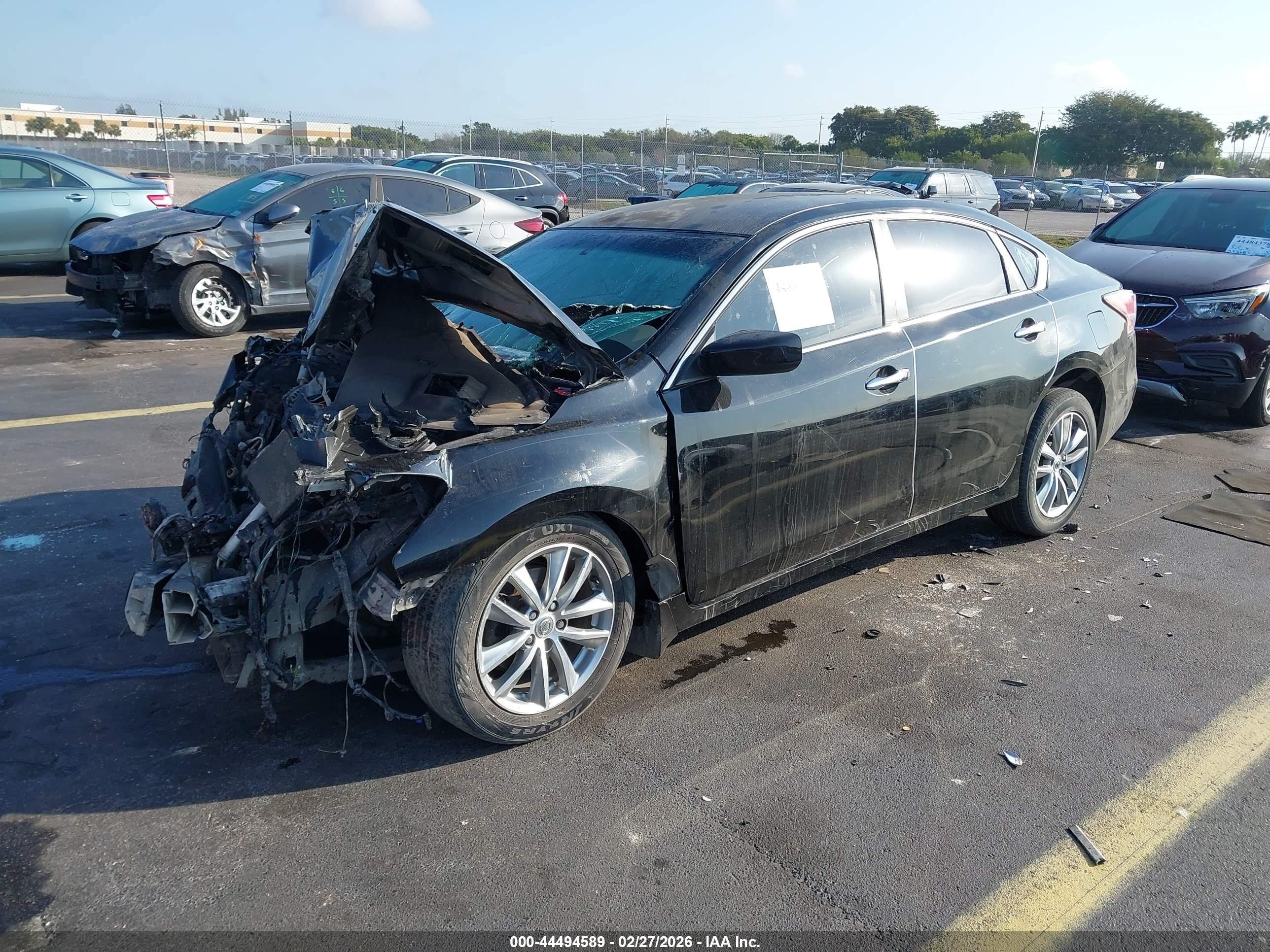 2014 Nissan Altima 2.5 S Black vin: 1N4AL3AP7EC414848