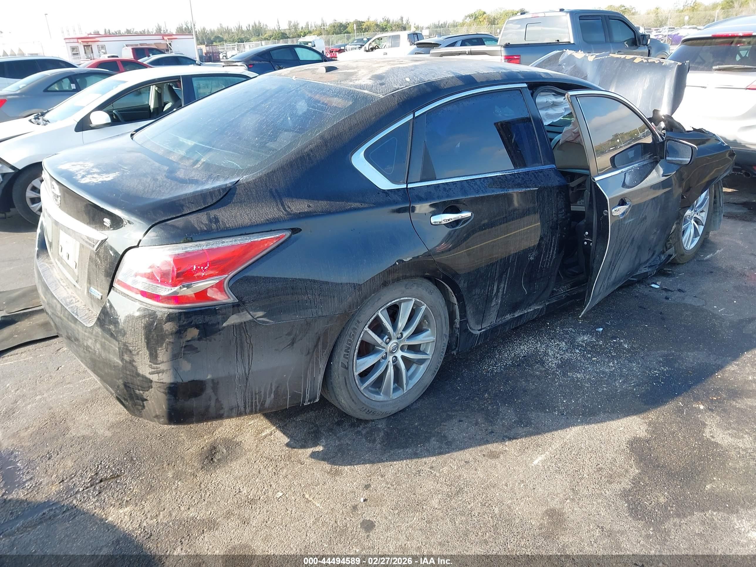 2014 Nissan Altima 2.5 S Black vin: 1N4AL3AP7EC414848