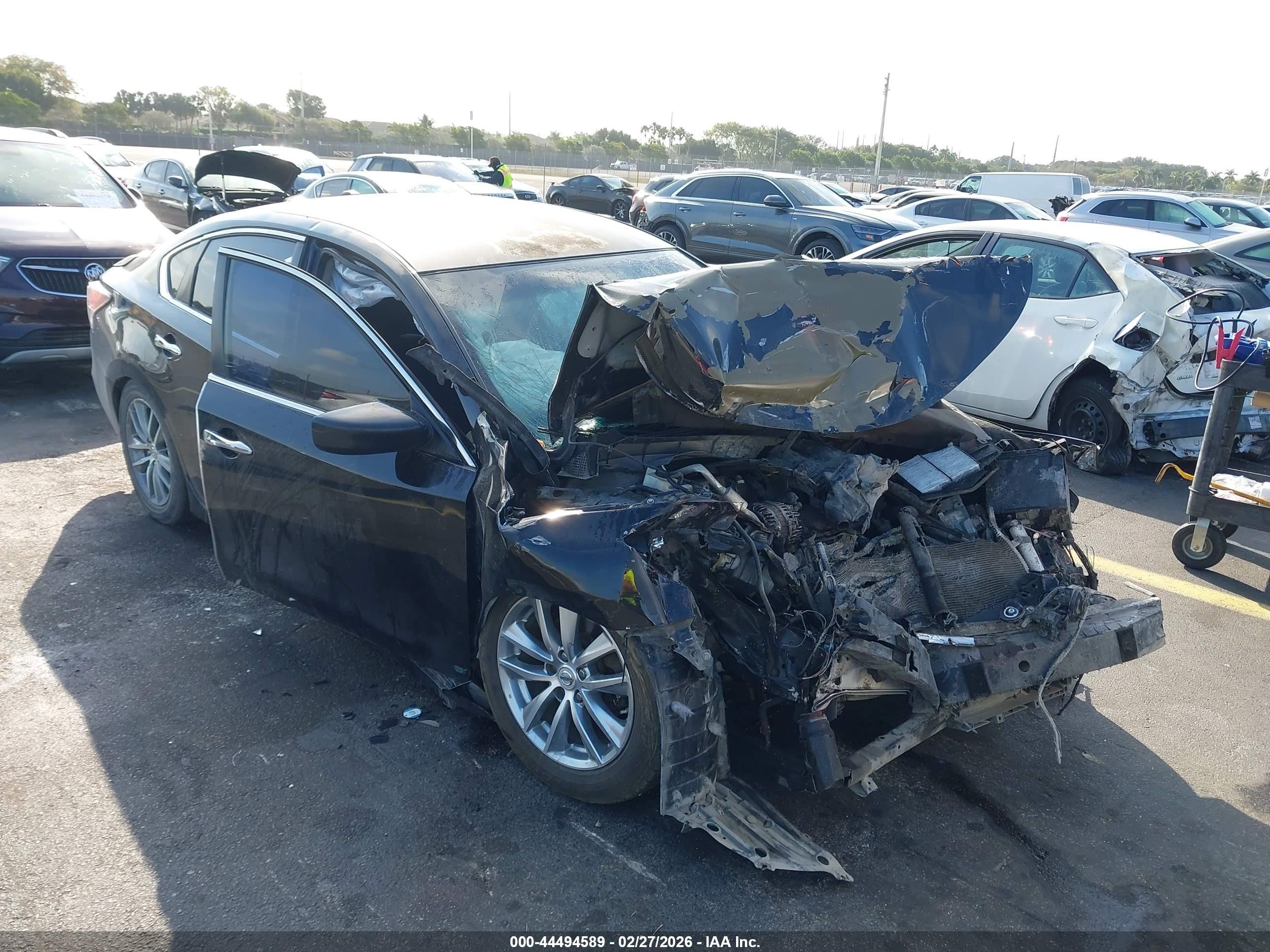 2014 Nissan Altima 2.5 S Black vin: 1N4AL3AP7EC414848