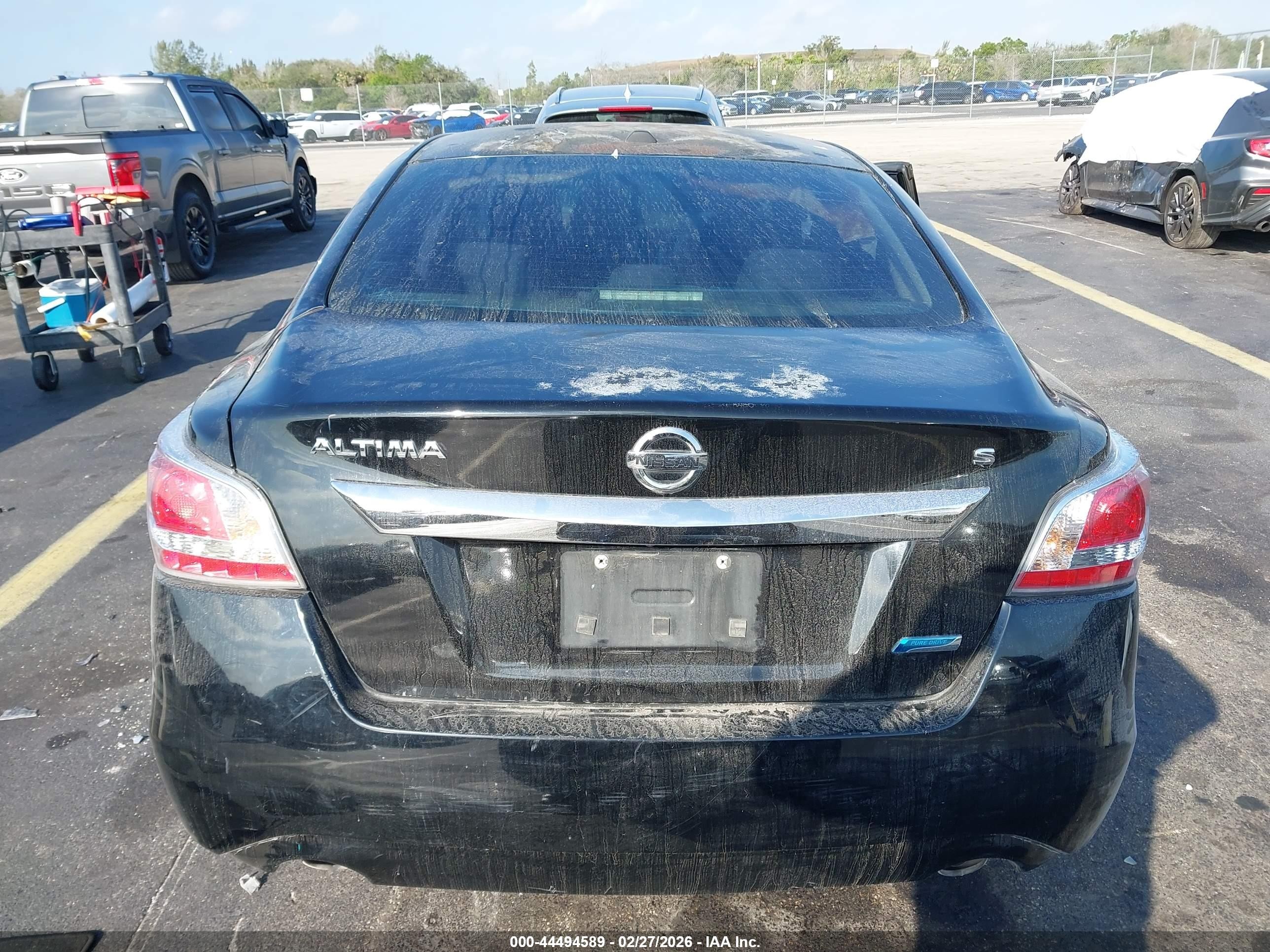 2014 Nissan Altima 2.5 S Black vin: 1N4AL3AP7EC414848
