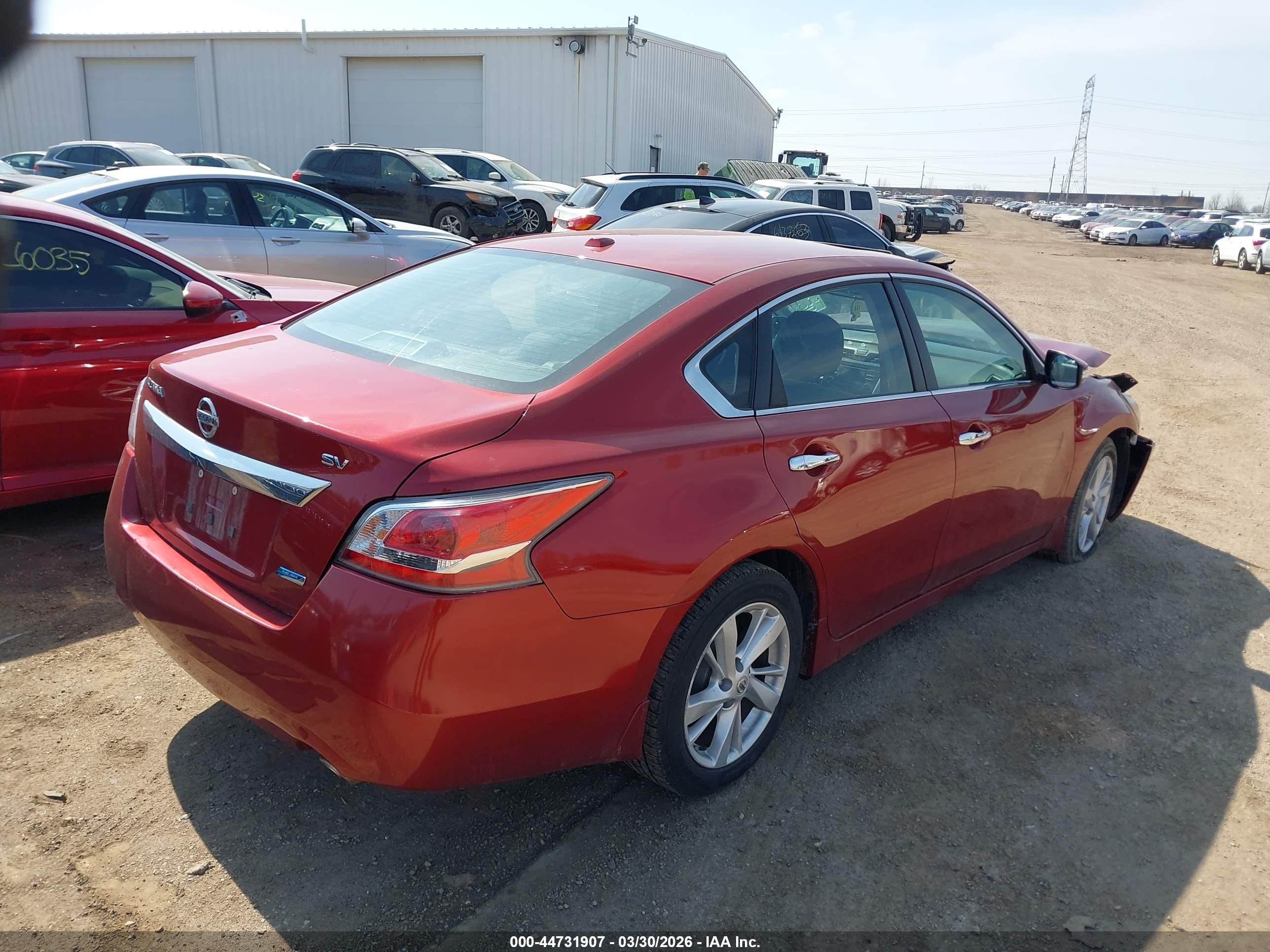 2014 Nissan Altima 2.5 Sv Красный vin: 1N4AL3AP7EC424375