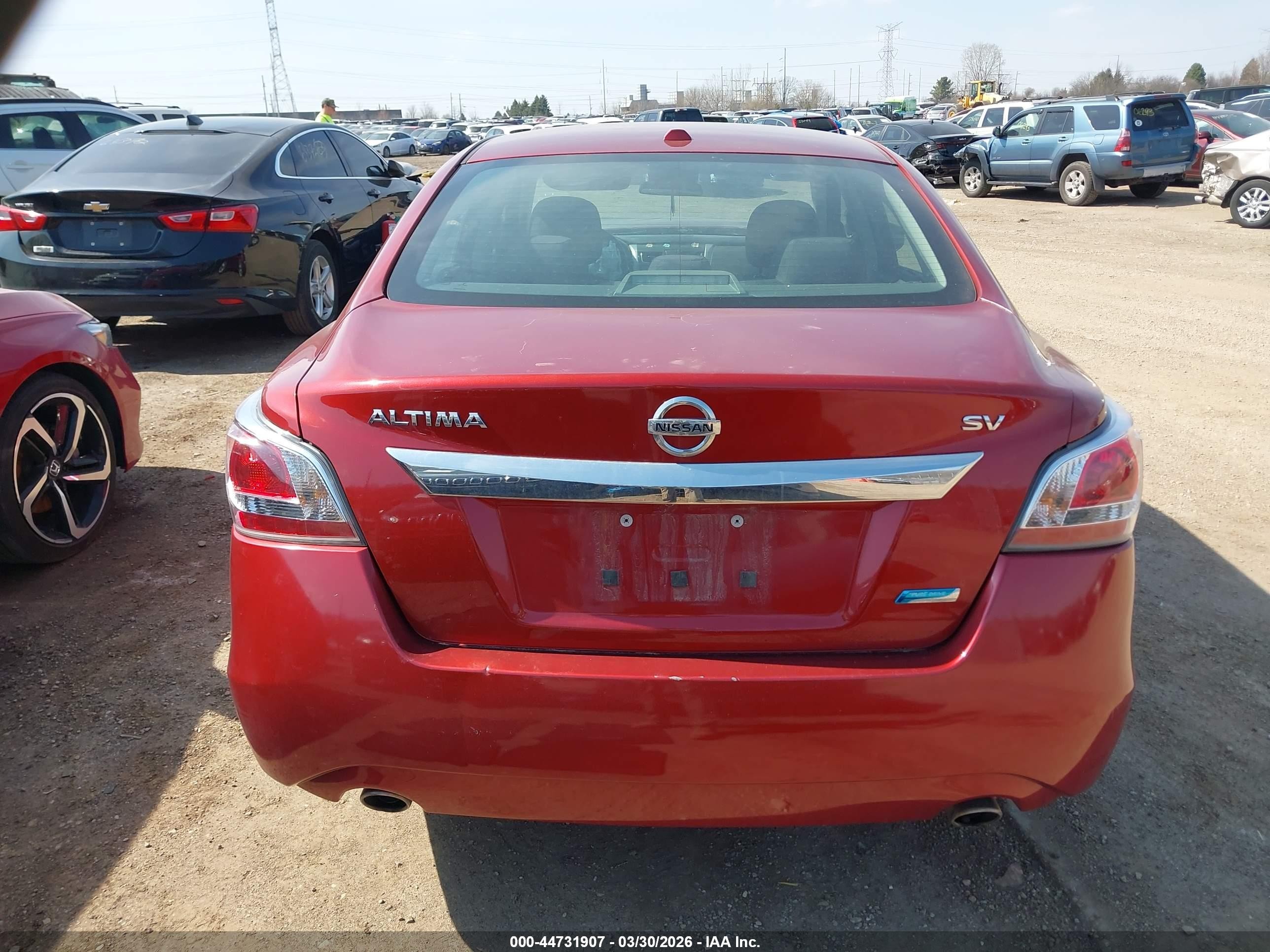 2014 Nissan Altima 2.5 Sv Красный vin: 1N4AL3AP7EC424375