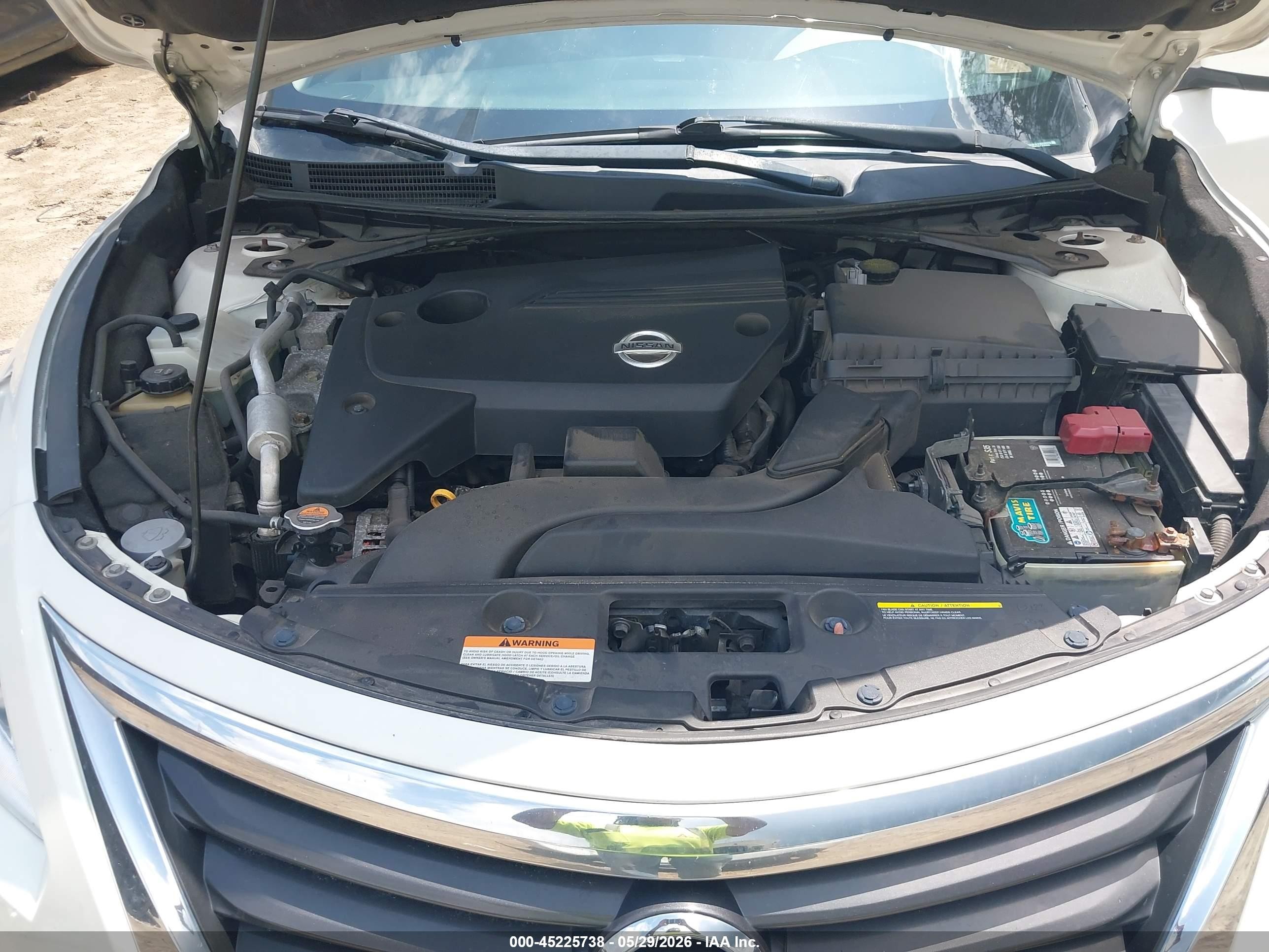 2014 Nissan Altima 2.5 Sl White vin: 1N4AL3AP7EC425669