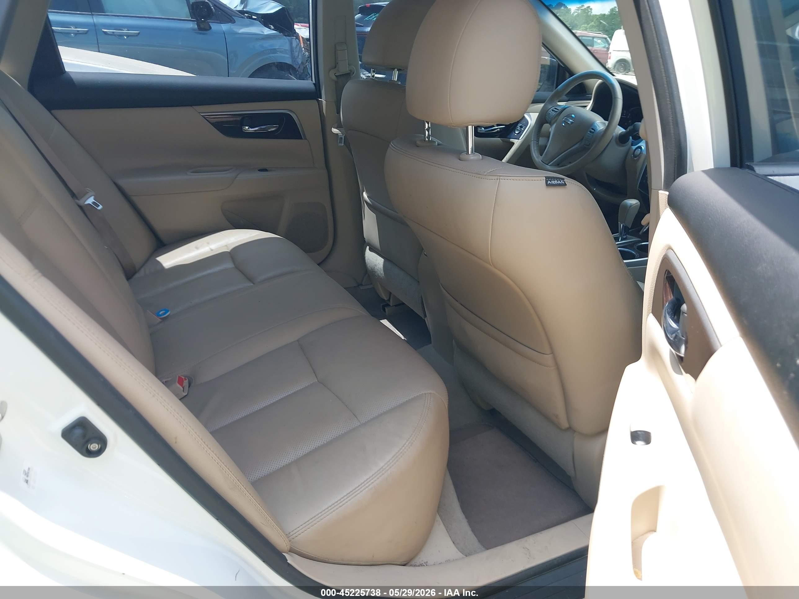 2014 Nissan Altima 2.5 Sl White vin: 1N4AL3AP7EC425669