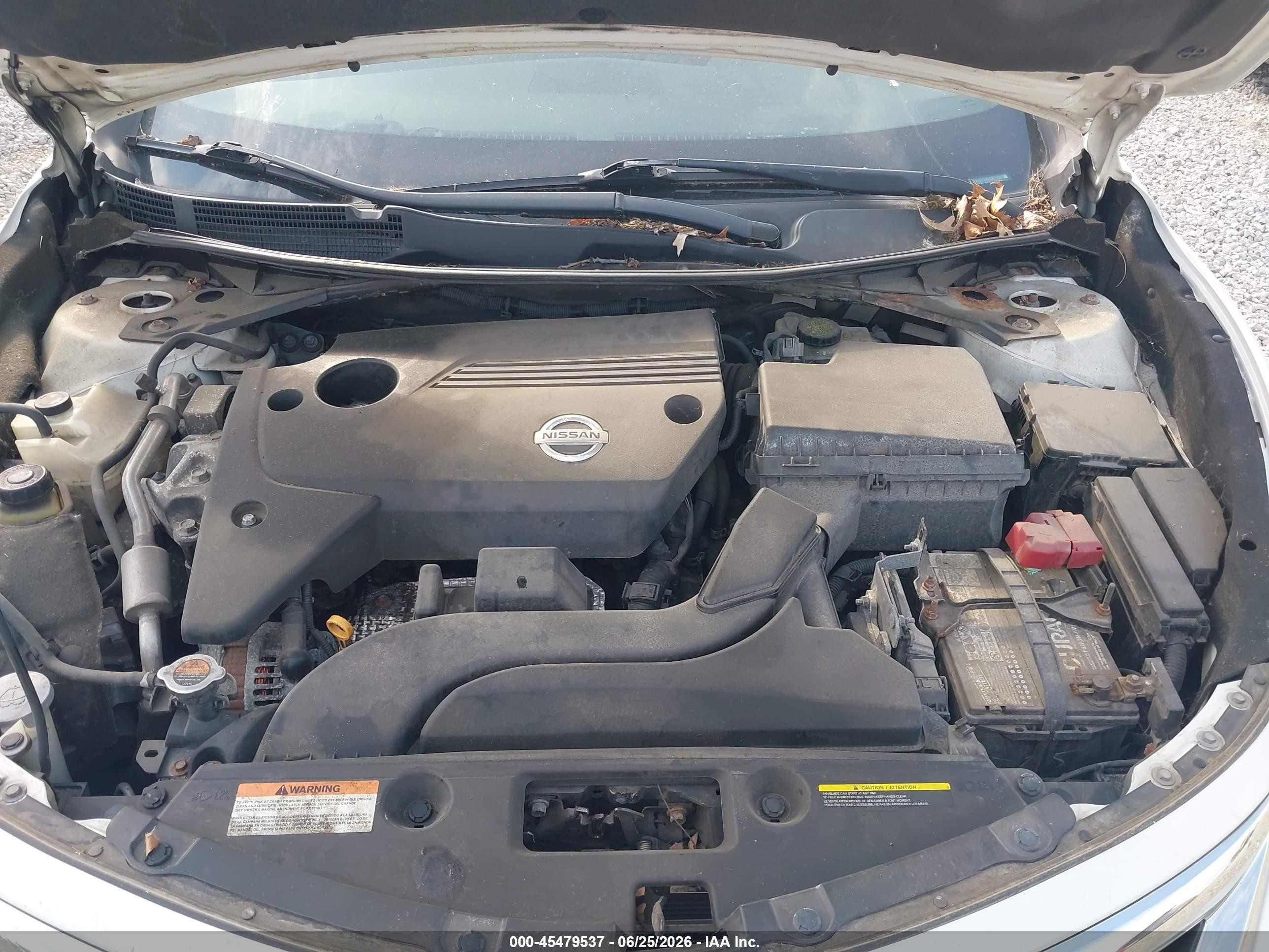 2014 Nissan Altima 2.5 S White vin: 1N4AL3AP7EC426594