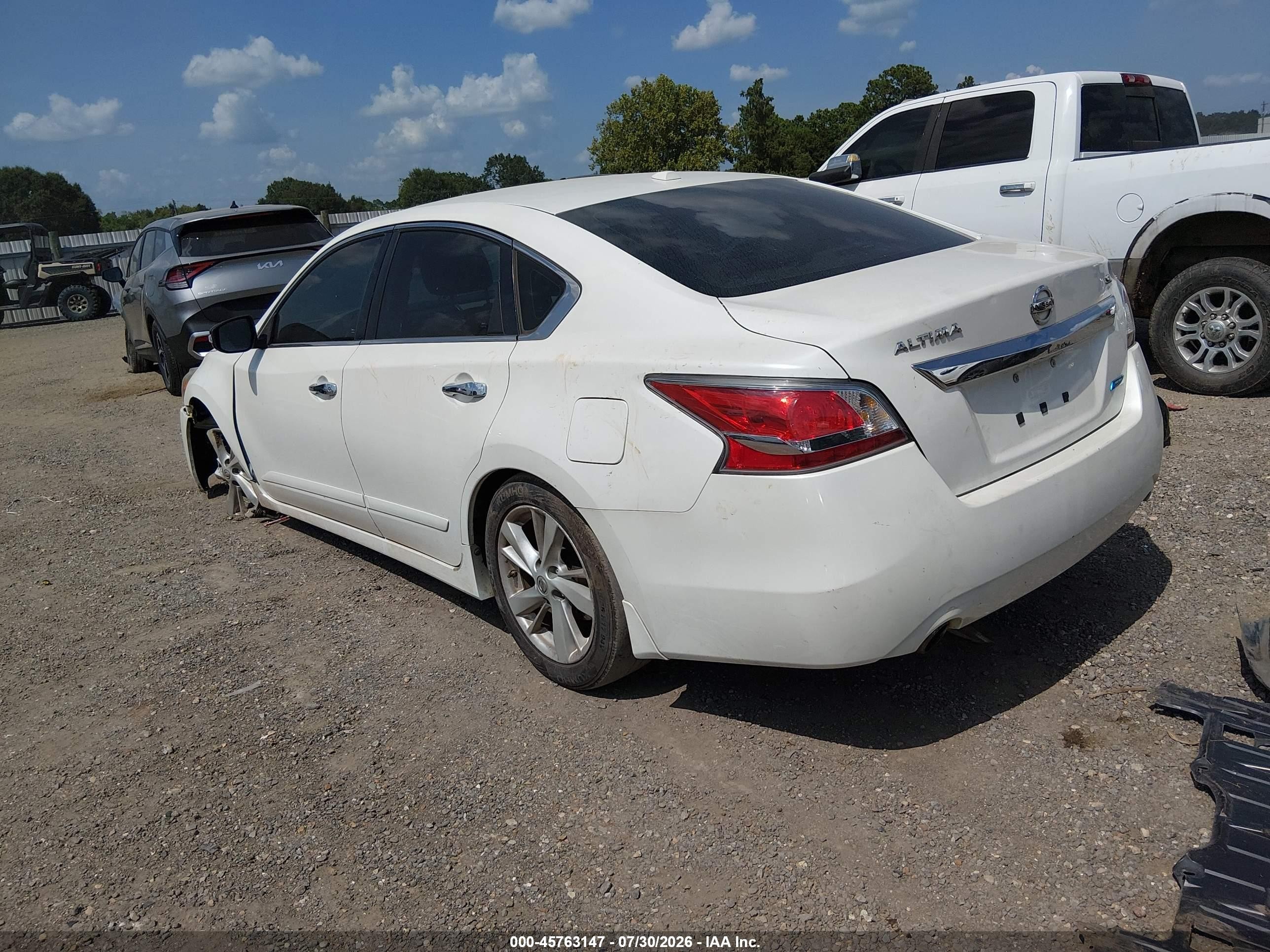 2014 Nissan Altima 2.5 Sl White vin: 1N4AL3AP7EC428684