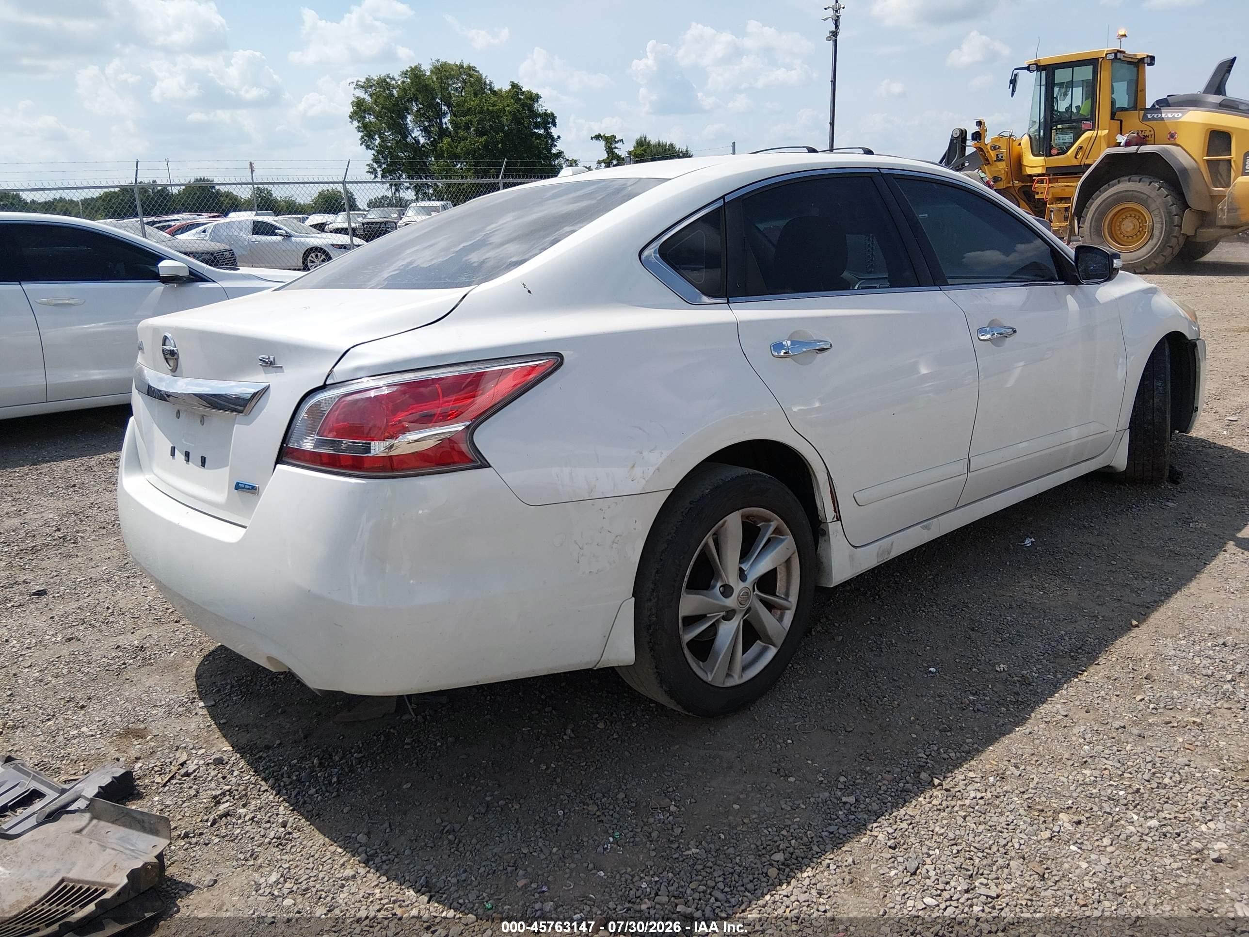 2014 Nissan Altima 2.5 Sl White vin: 1N4AL3AP7EC428684