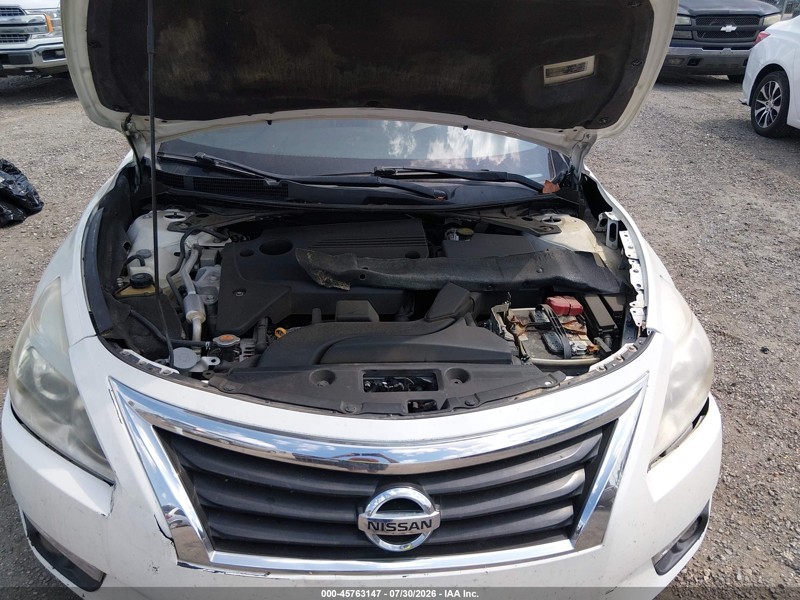 2014 Nissan Altima 2.5 Sl White vin: 1N4AL3AP7EC428684