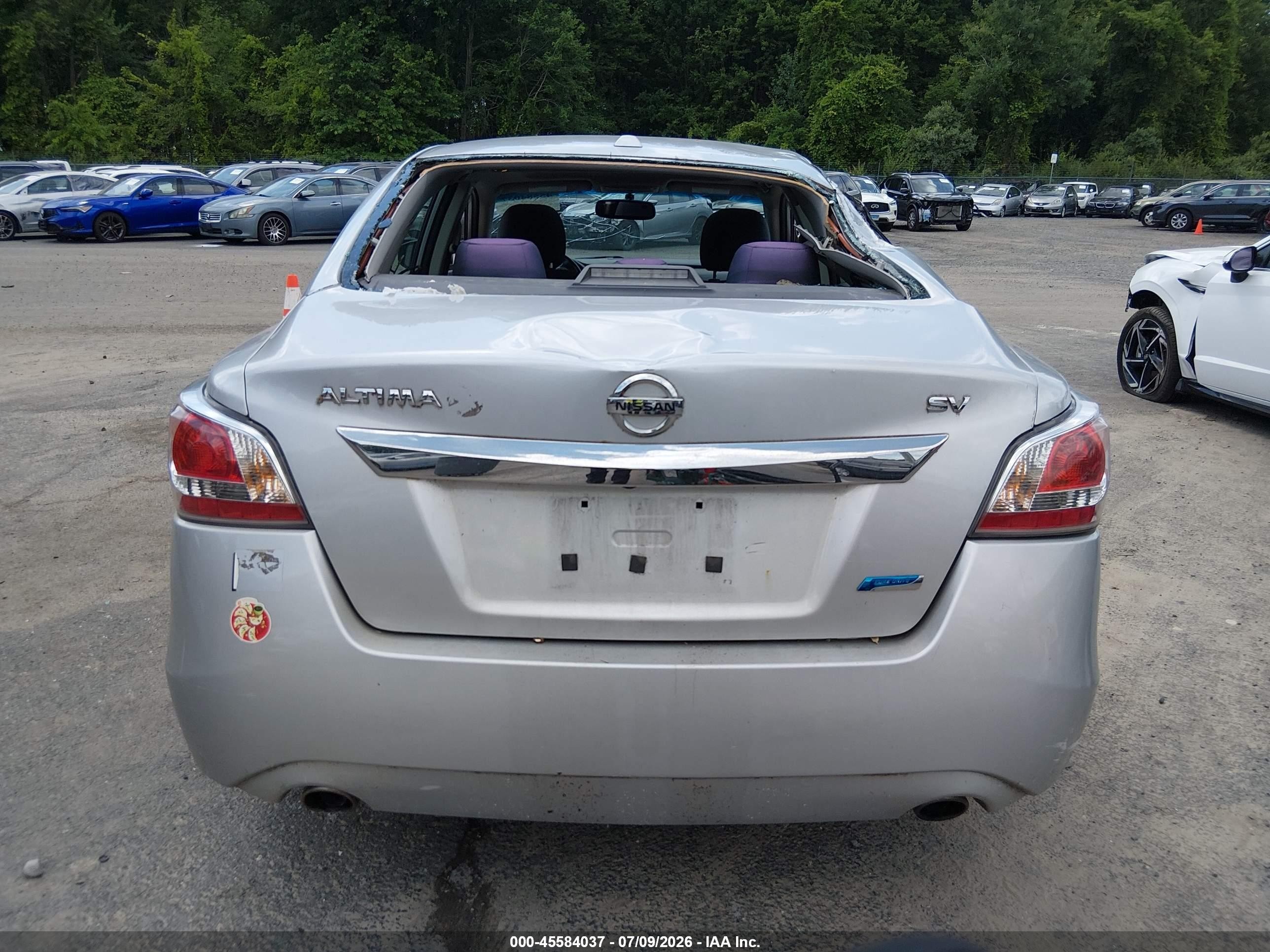 2014 Nissan Altima 2.5 Sv Silver vin: 1N4AL3AP7EC903427