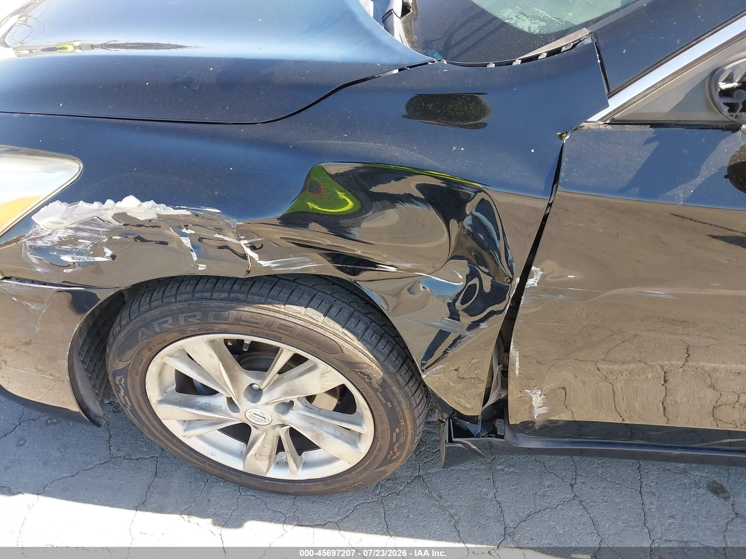 2014 Nissan Altima 2.5 Sv Black vin: 1N4AL3AP7EN207056