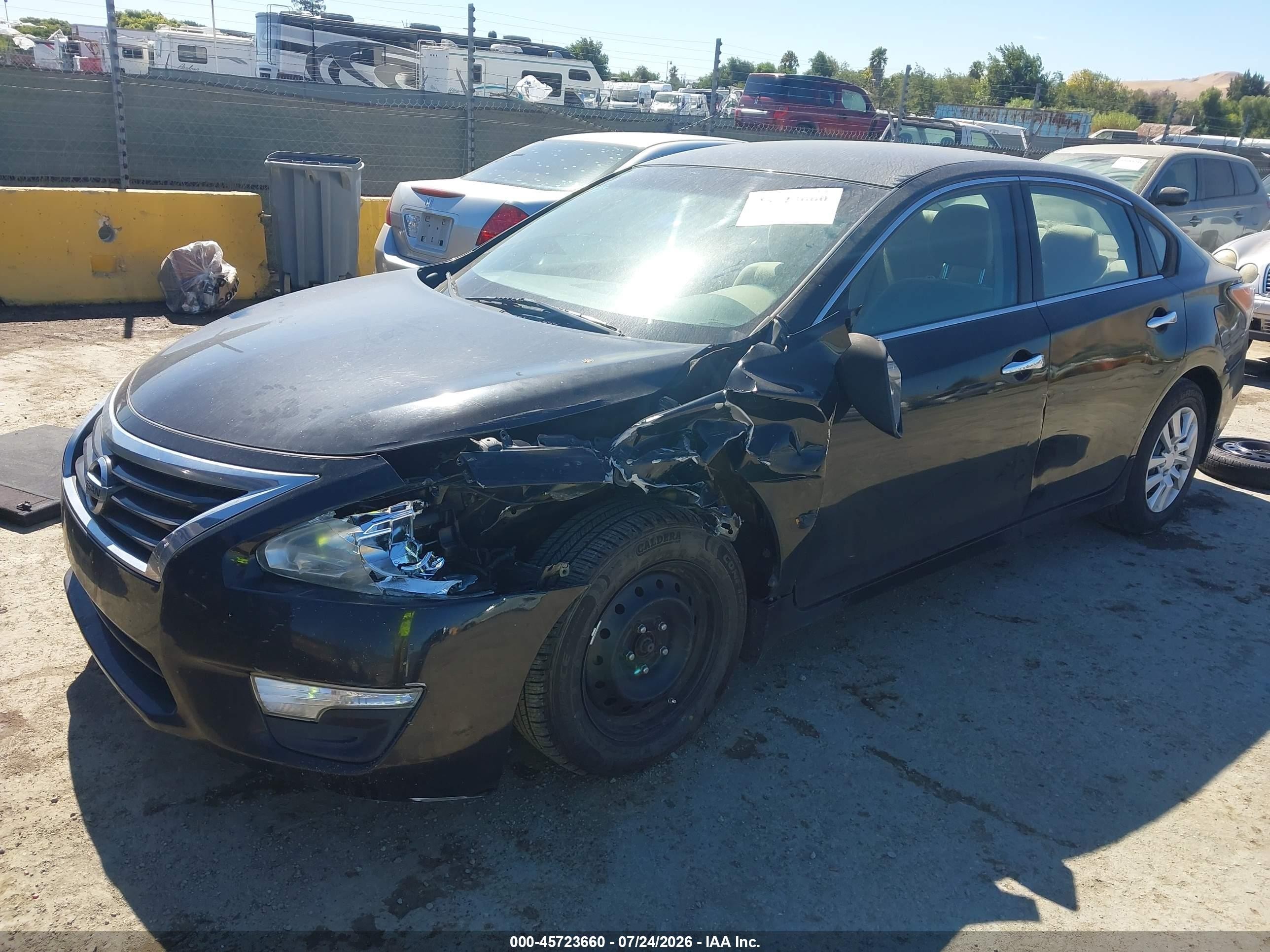 2014 Nissan Altima 2.5 S Black vin: 1N4AL3AP7EN220390