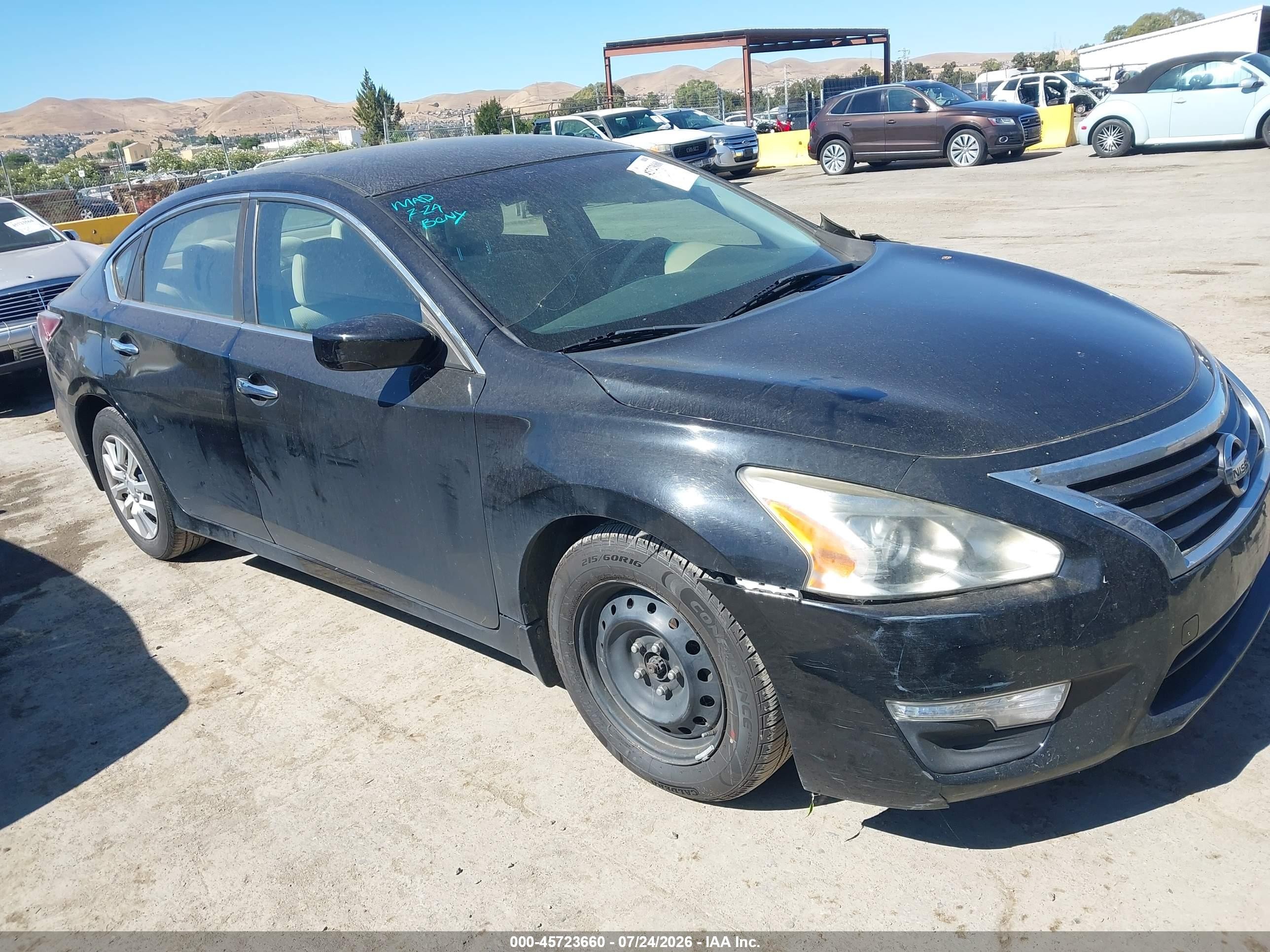 2014 Nissan Altima 2.5 S Black vin: 1N4AL3AP7EN220390