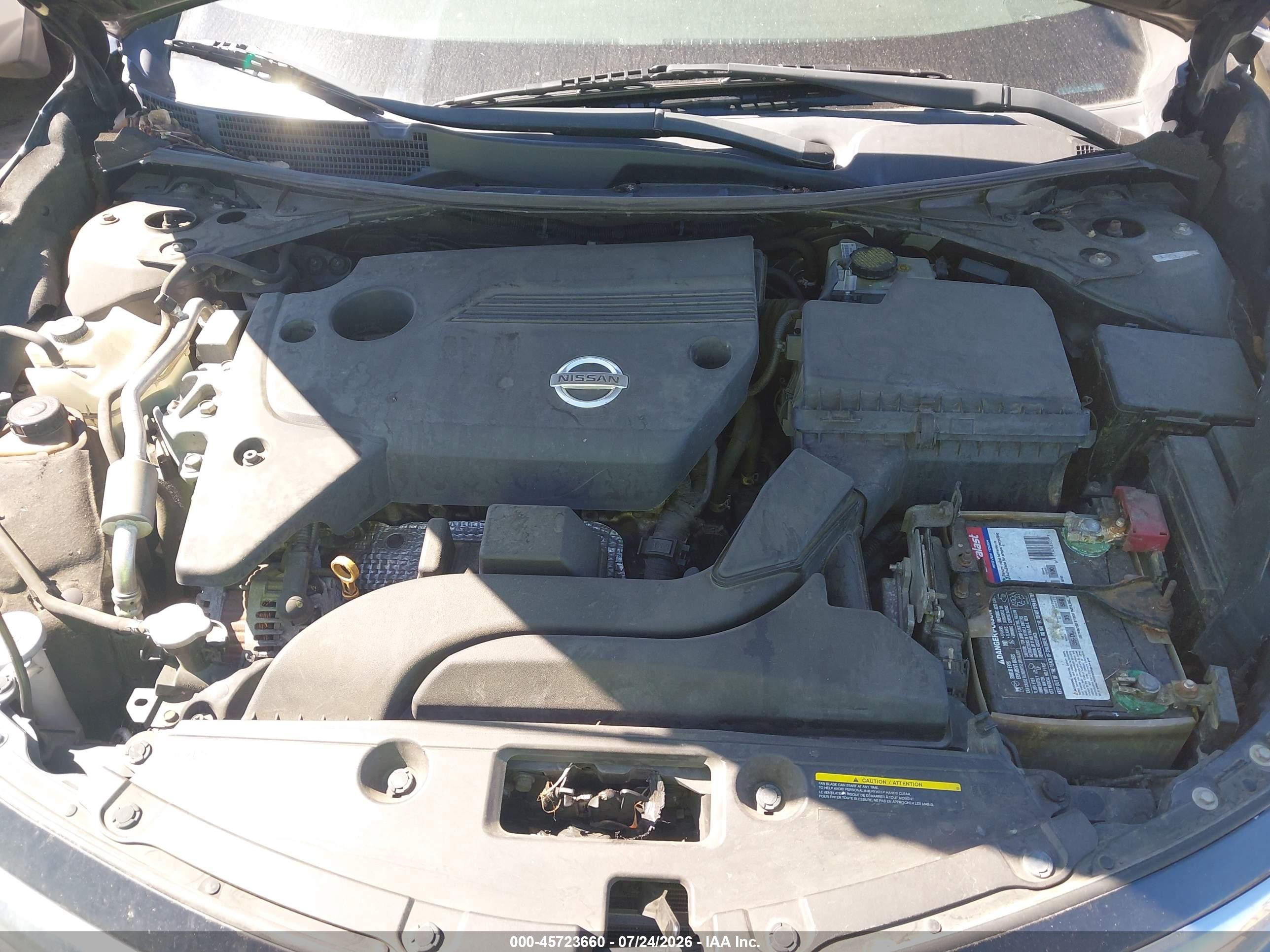 2014 Nissan Altima 2.5 S Black vin: 1N4AL3AP7EN220390