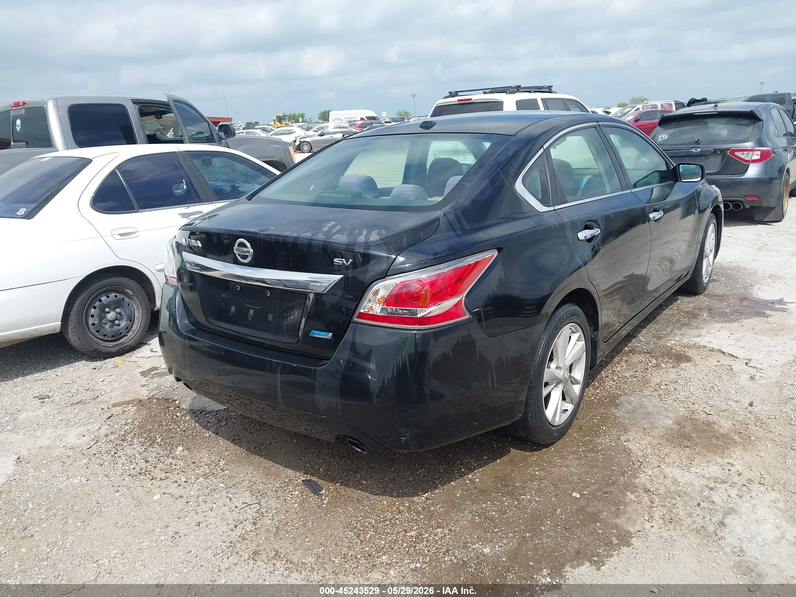 2014 Nissan Altima 2.5 Sv Black vin: 1N4AL3AP7EN248934