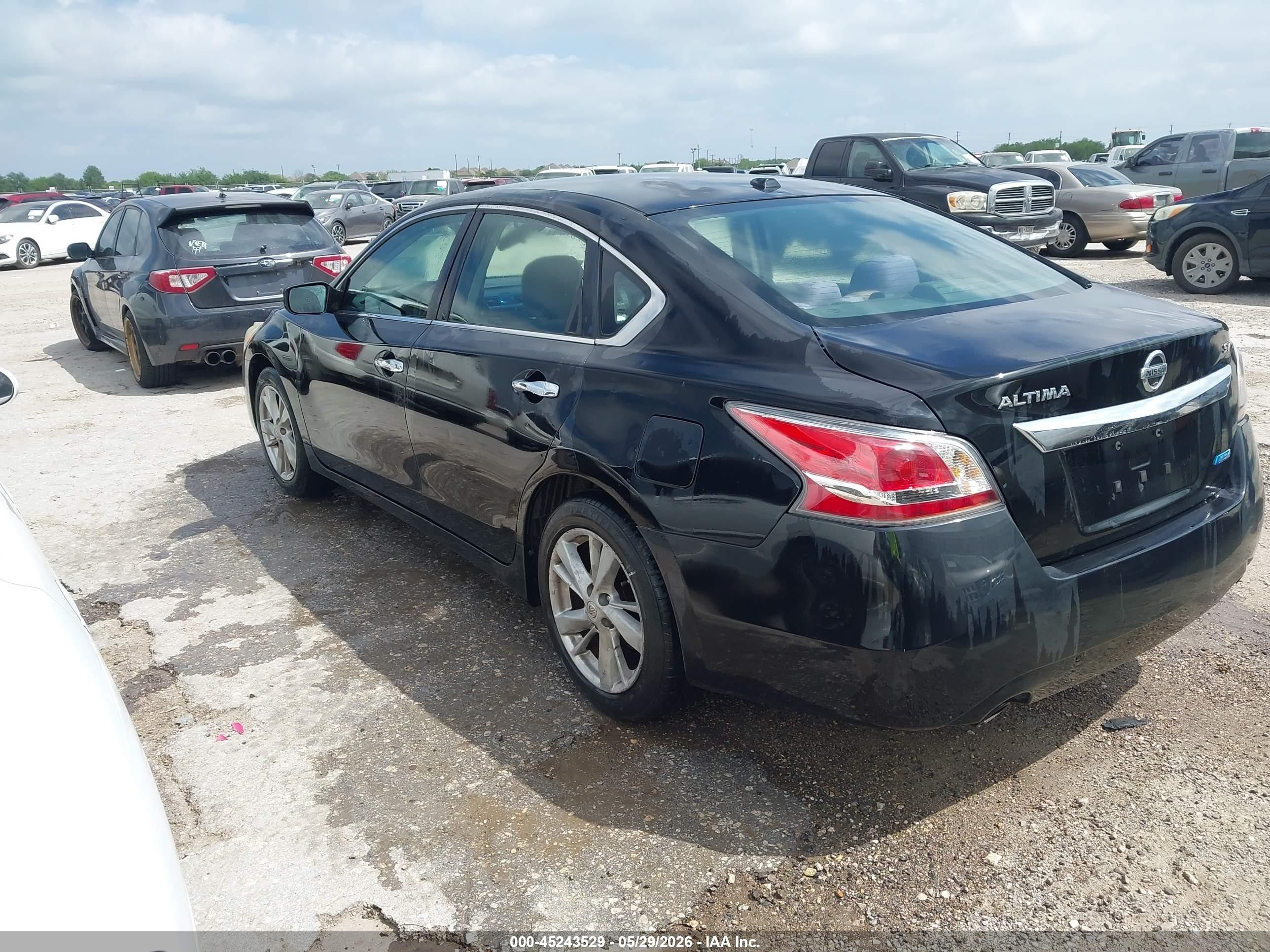 2014 Nissan Altima 2.5 Sv Black vin: 1N4AL3AP7EN248934