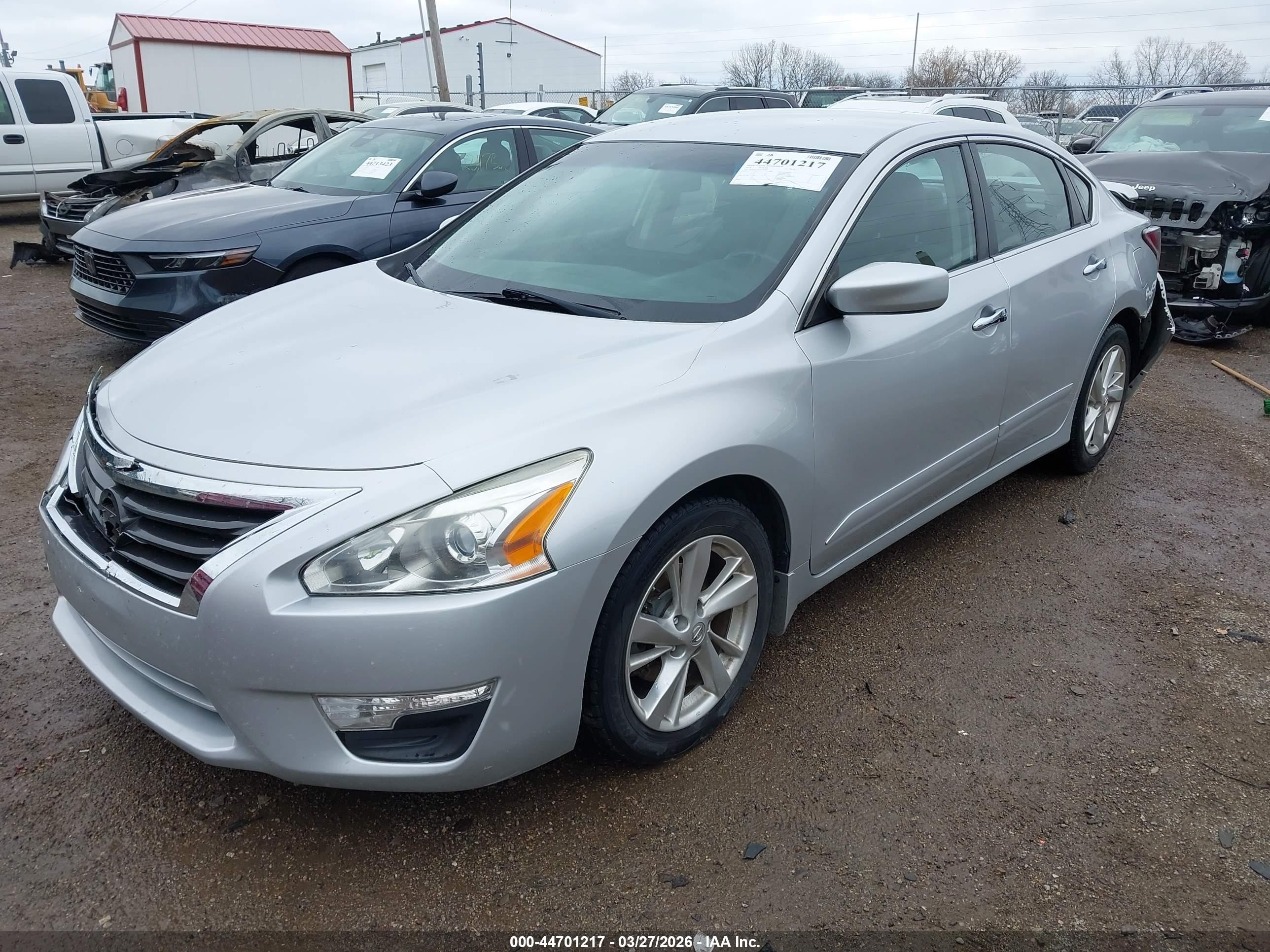 2014 Nissan Altima 2.5 Sv Silver vin: 1N4AL3AP7EN254846