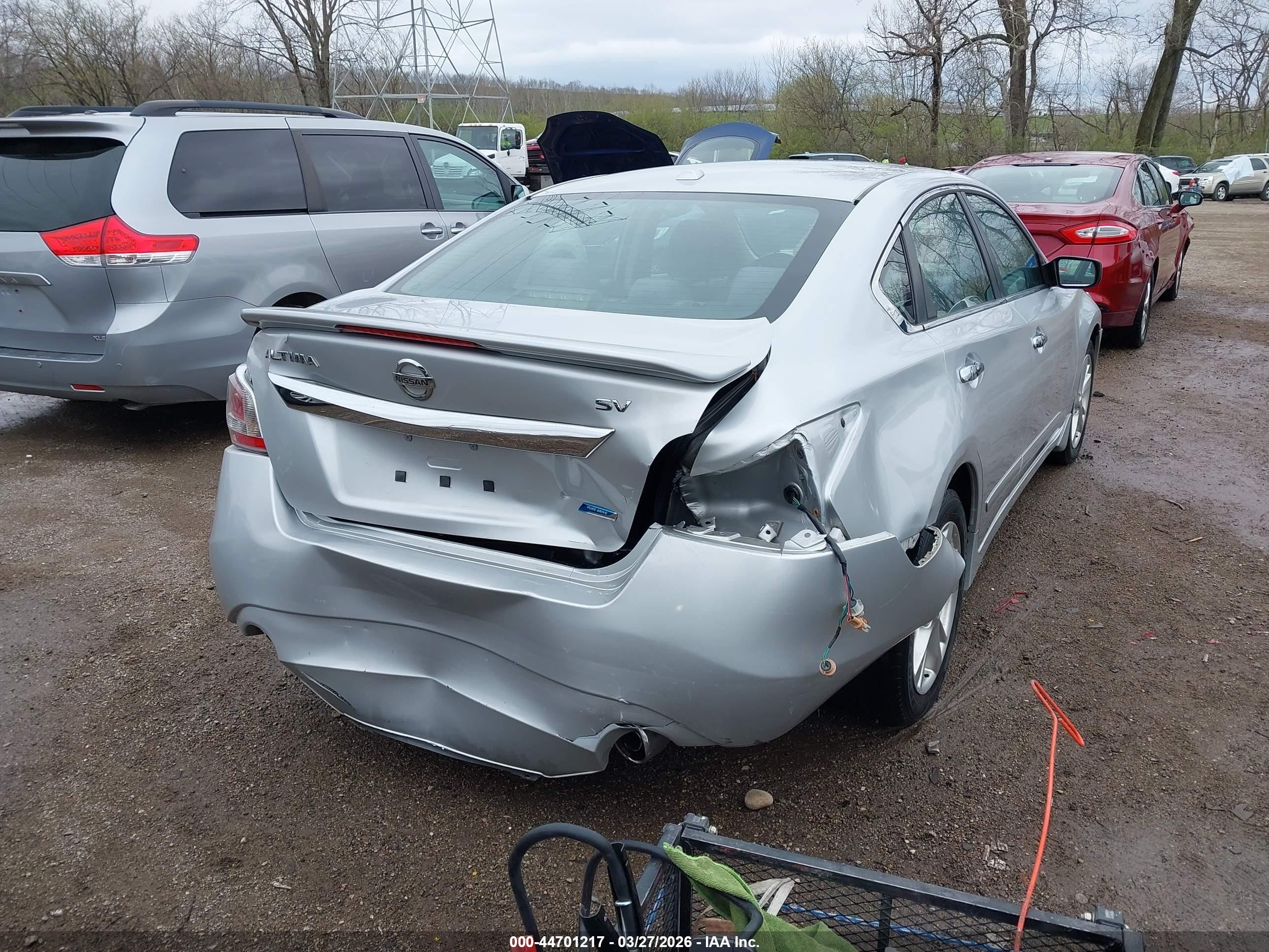 2014 Nissan Altima 2.5 Sv Silver vin: 1N4AL3AP7EN254846